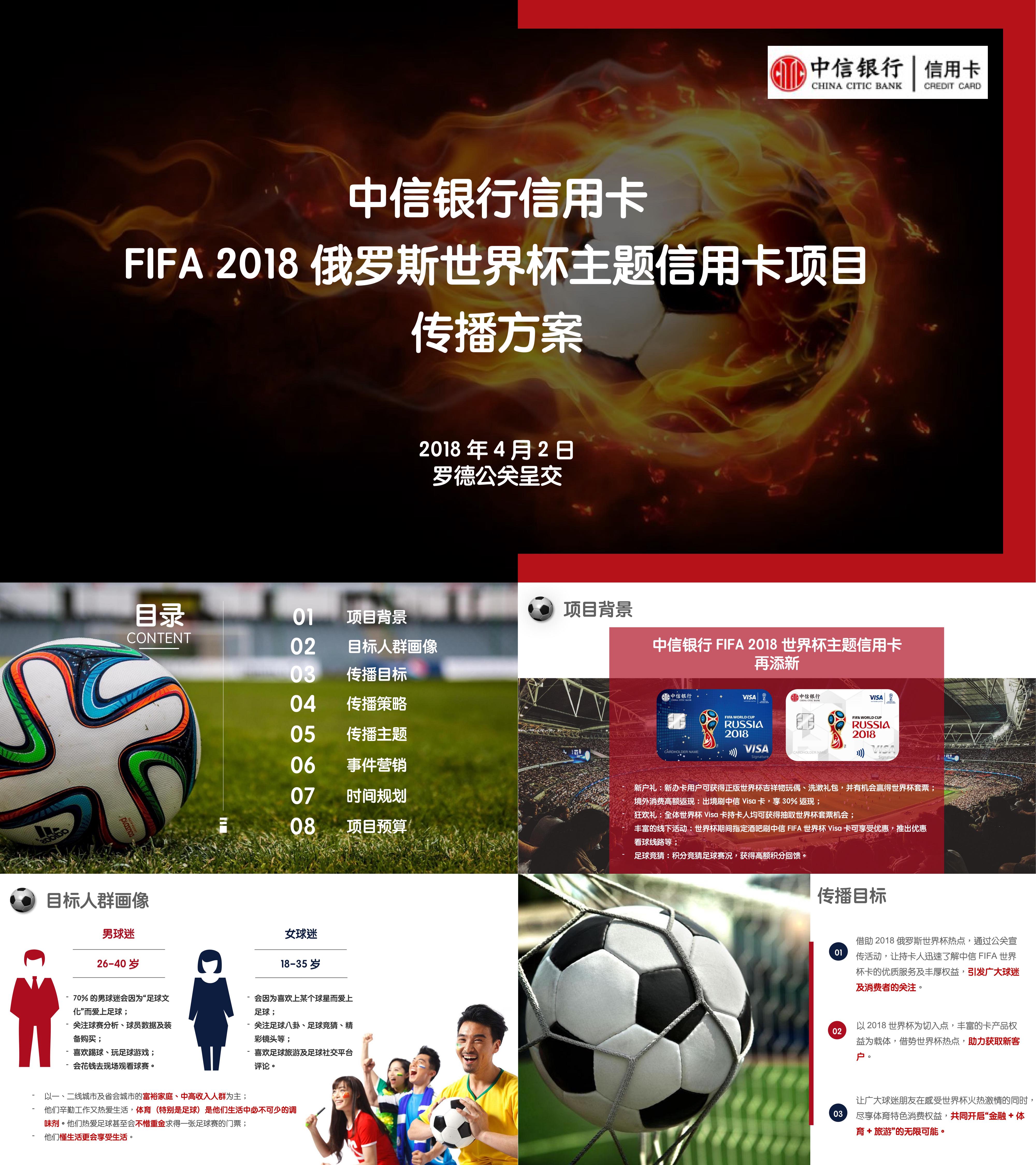 中信银行信用卡FIFA俄罗斯世界杯主题信用卡项目传播方案