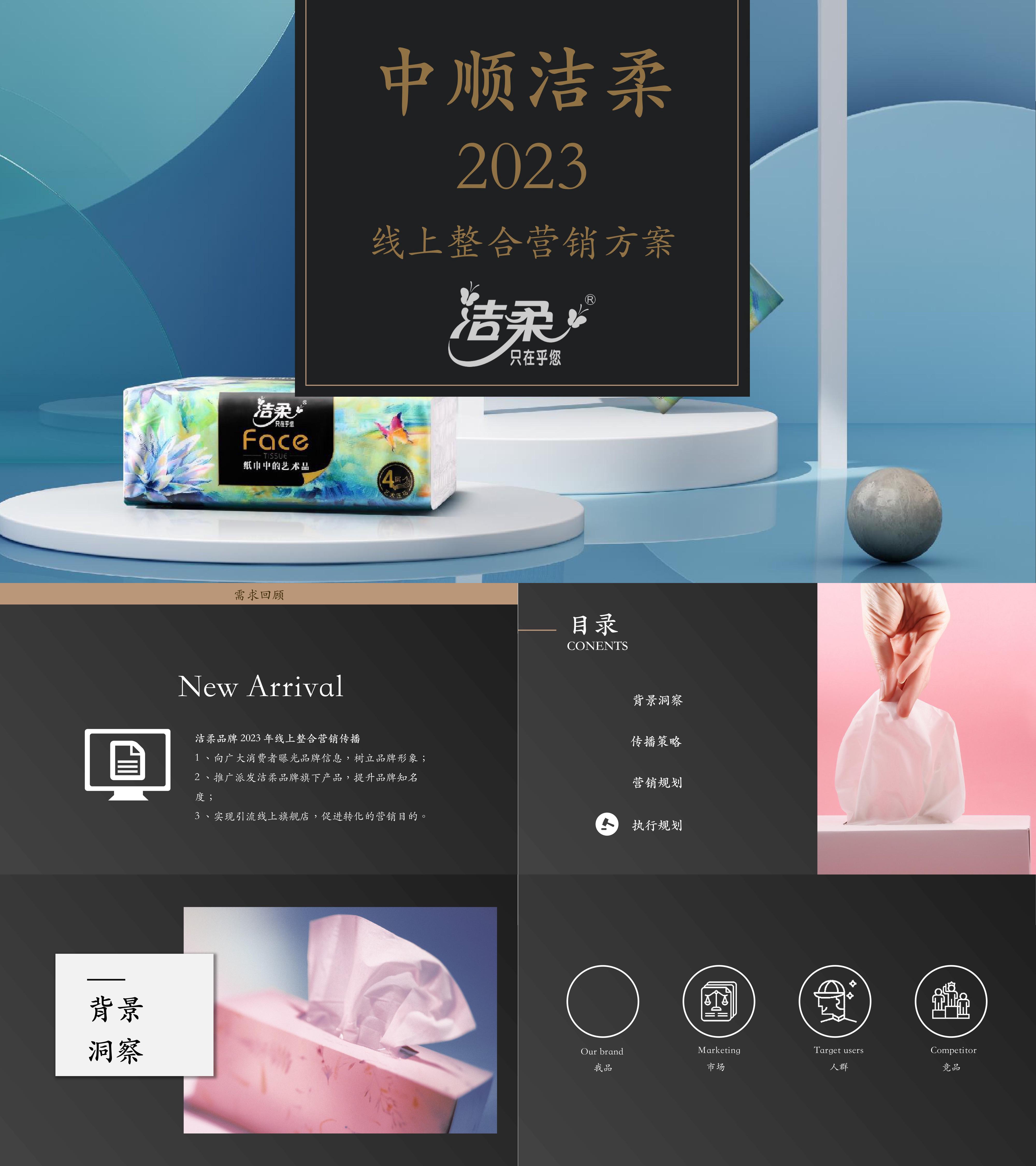 中顺洁柔2023线上整合营销方案