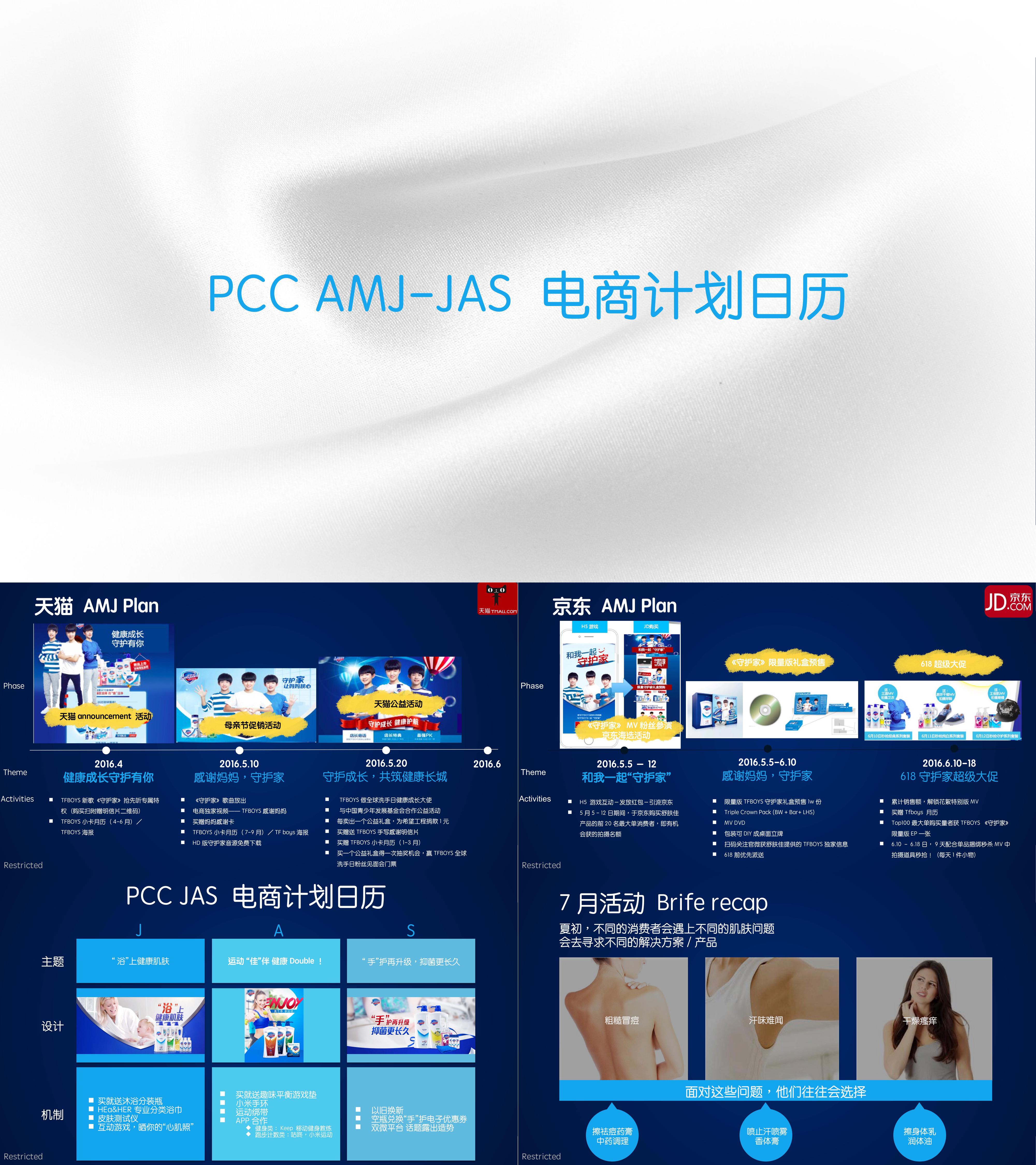 PCC AMJJAS 电商计划日历