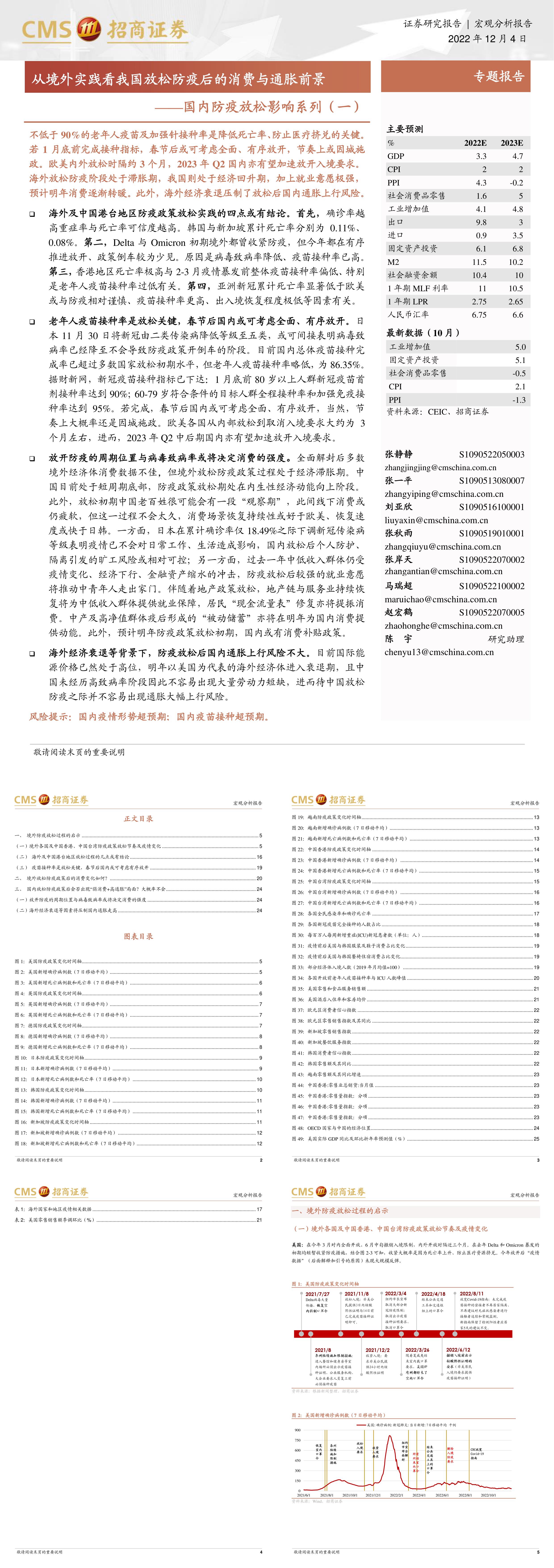 国内防疫放松影响系列一从境外实践看我国放松防疫后的消费与通胀