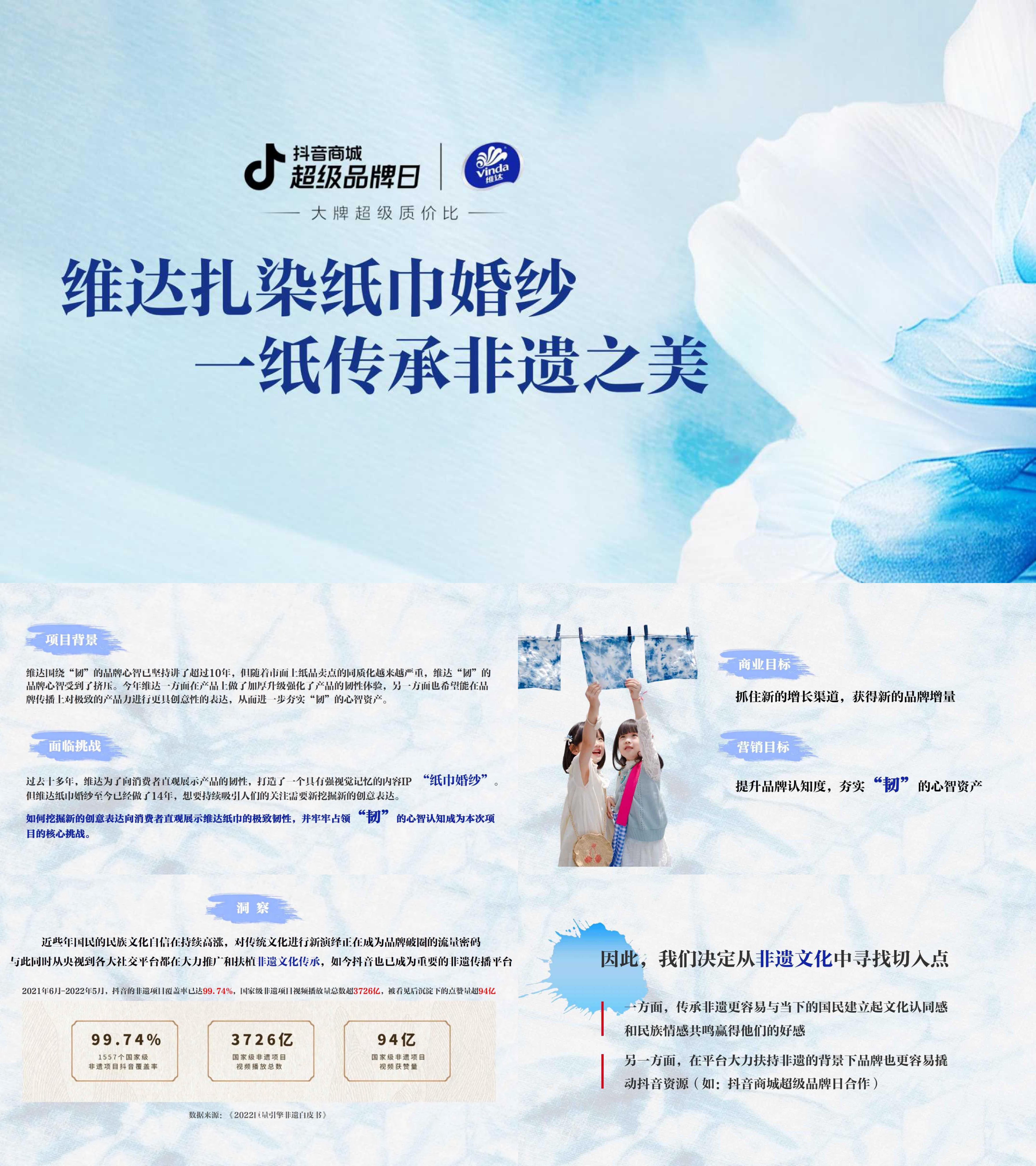 创意维达日用品非遗扎染纸巾传播方案