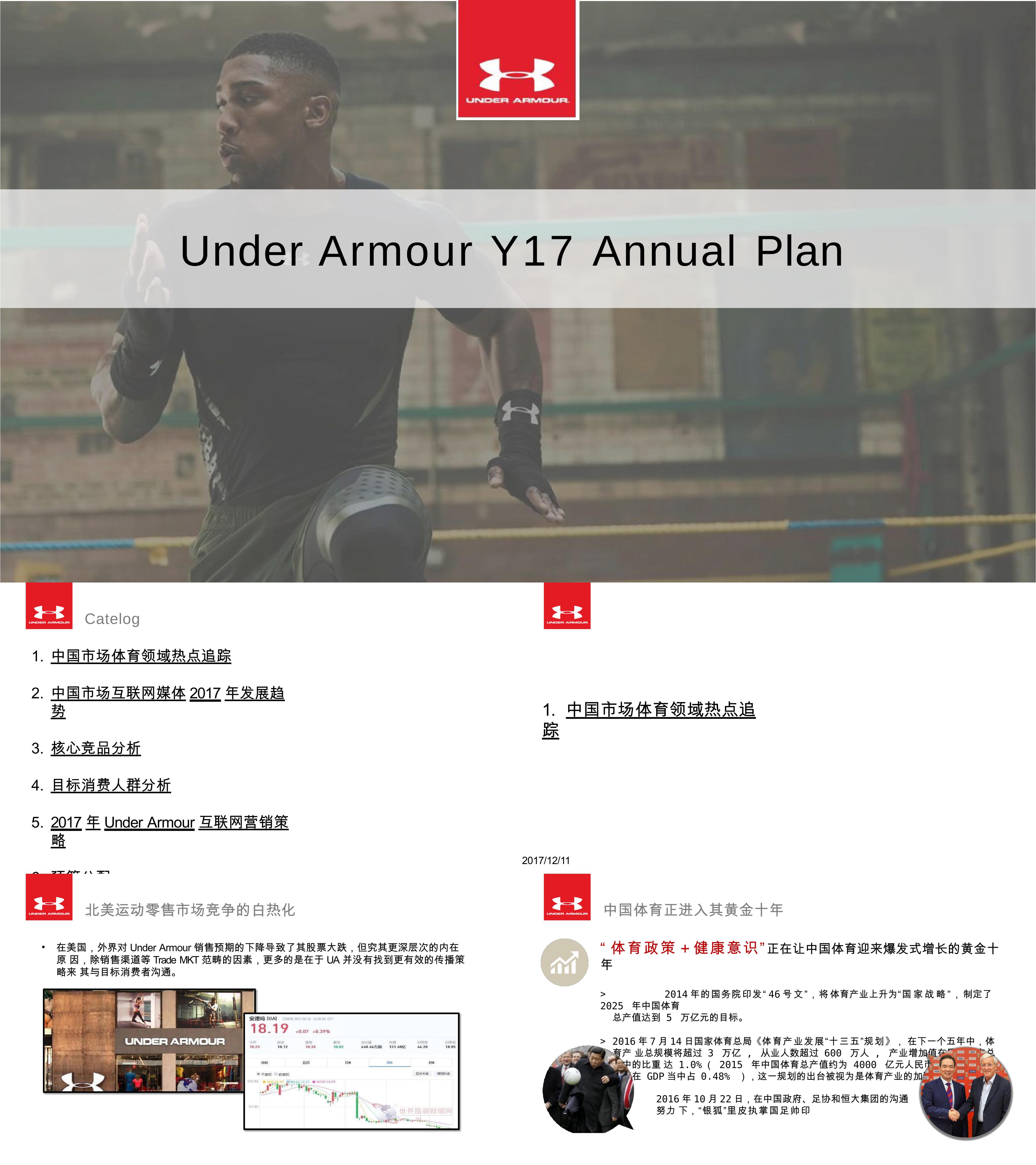 Under Armour互联网营销策略方案