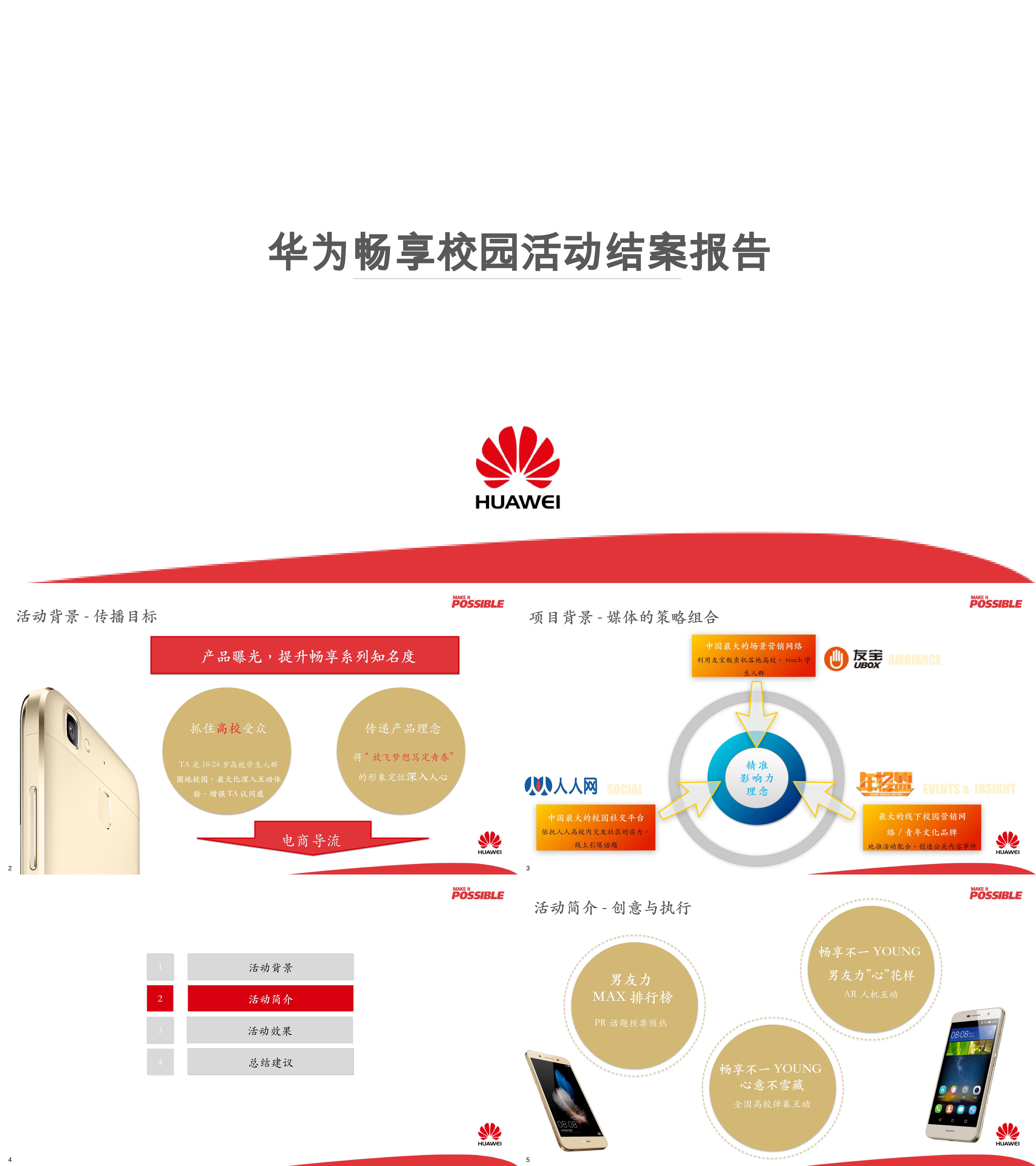 3C数码华为畅享春开项目结案报告