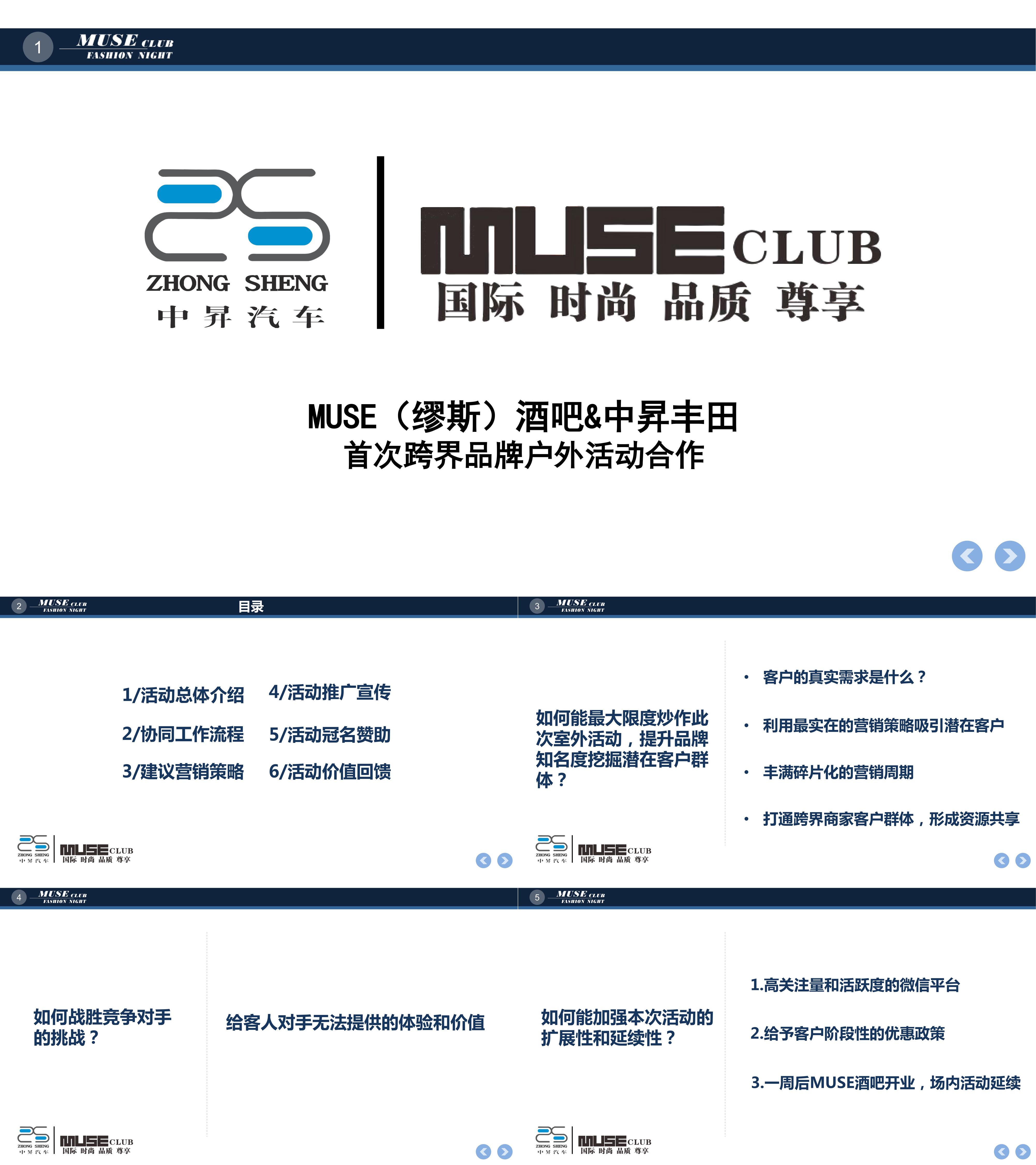 汽车MUSE缪斯 x 中昇汽车品牌合作方案