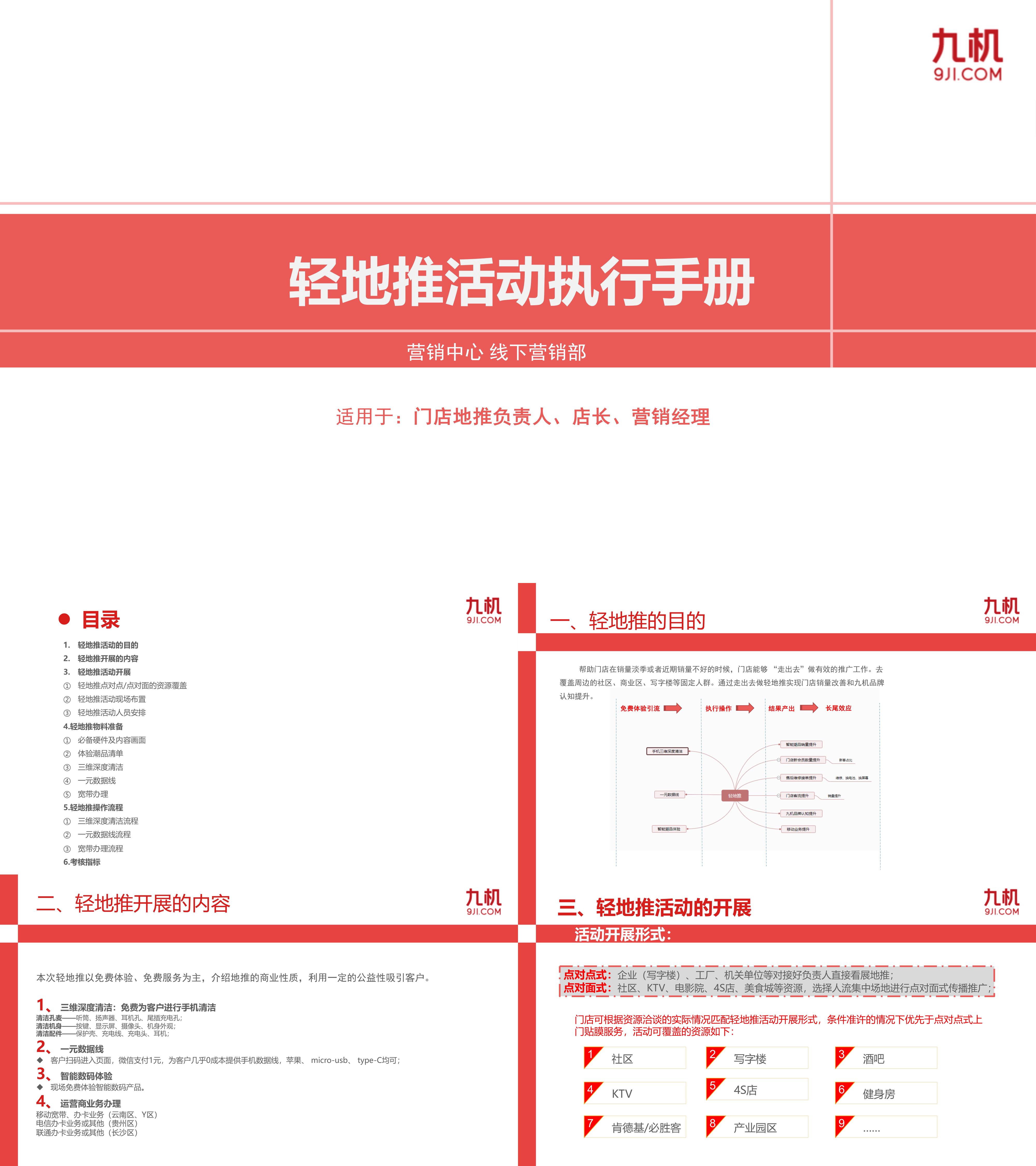 轻地推活动执行手册地推活动执行方案