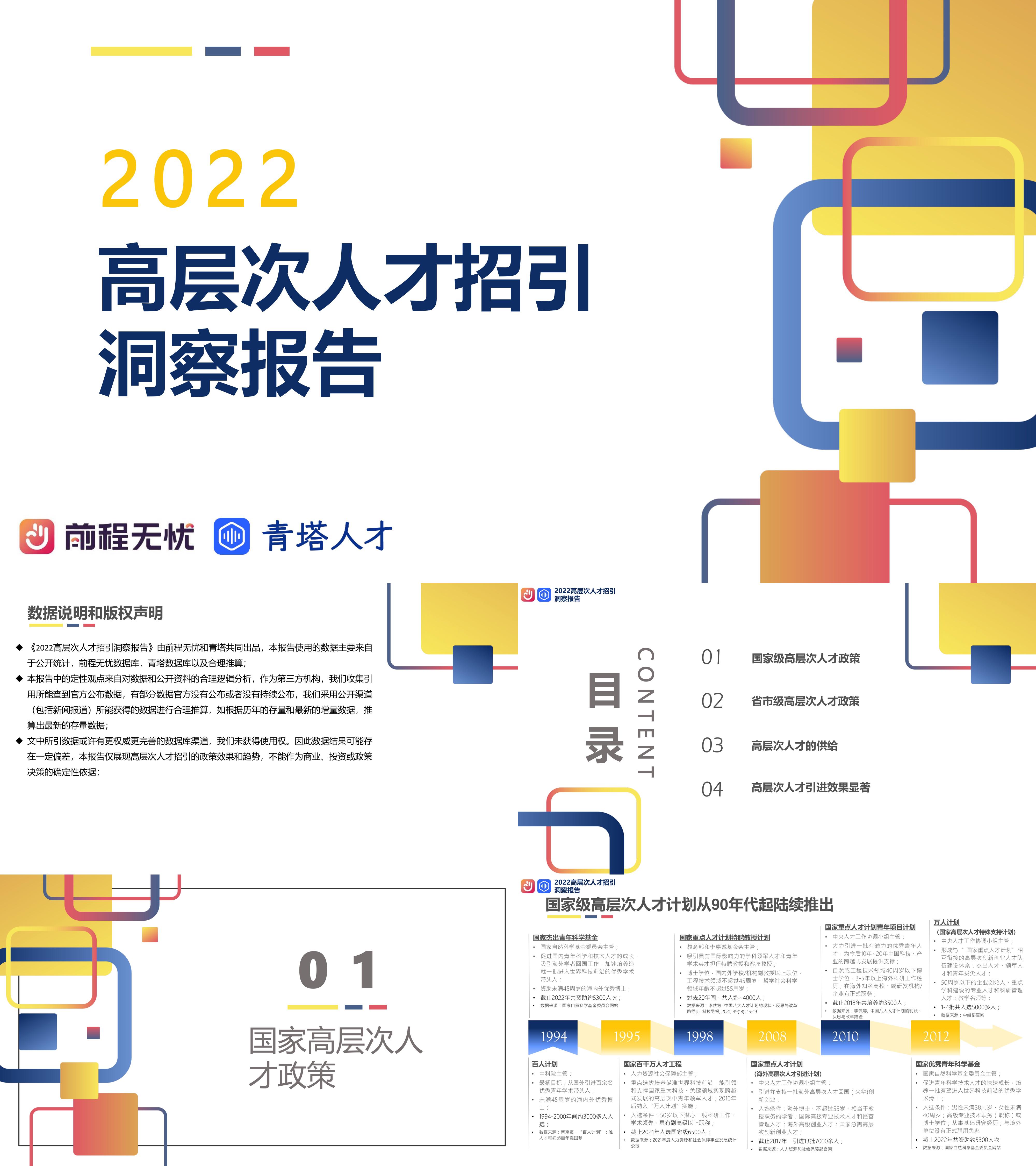 高层次人才招引洞察报告前程无忧青塔人才