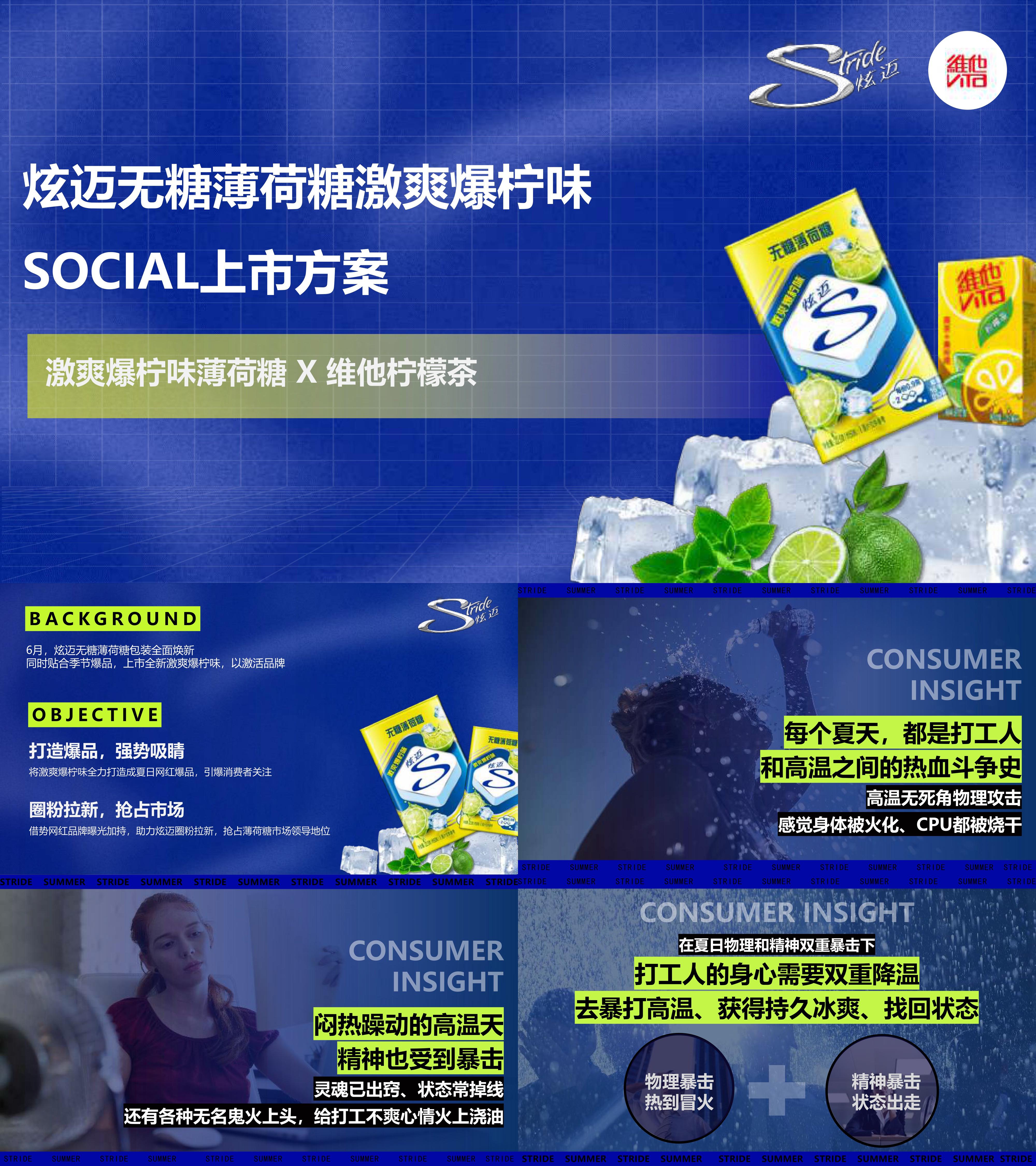 口香糖品牌炫迈爆柠薄荷糖维他柠檬茶联合营销方案