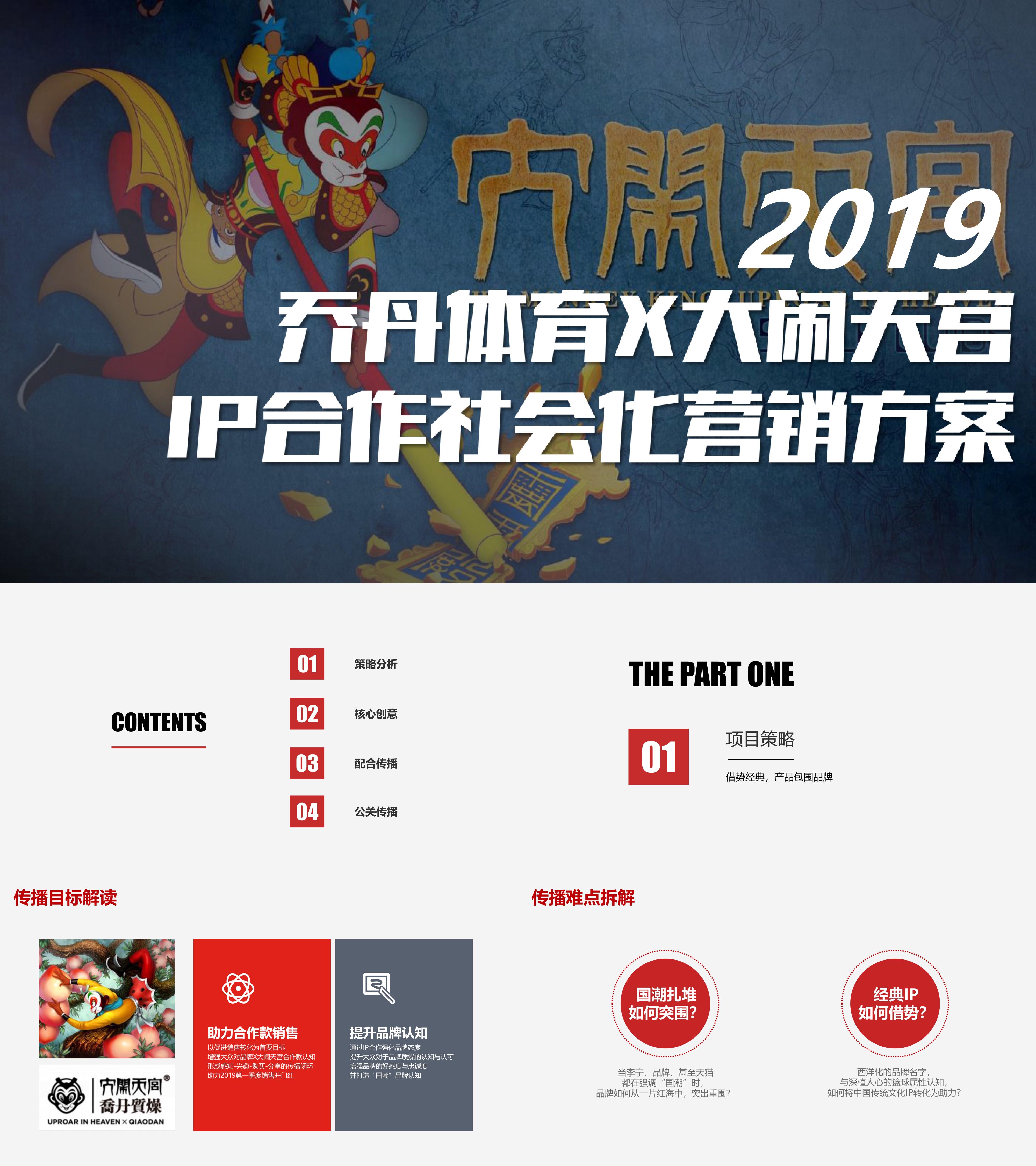 2019乔丹体育品牌x大闹天宫IP合作社会化营销方案