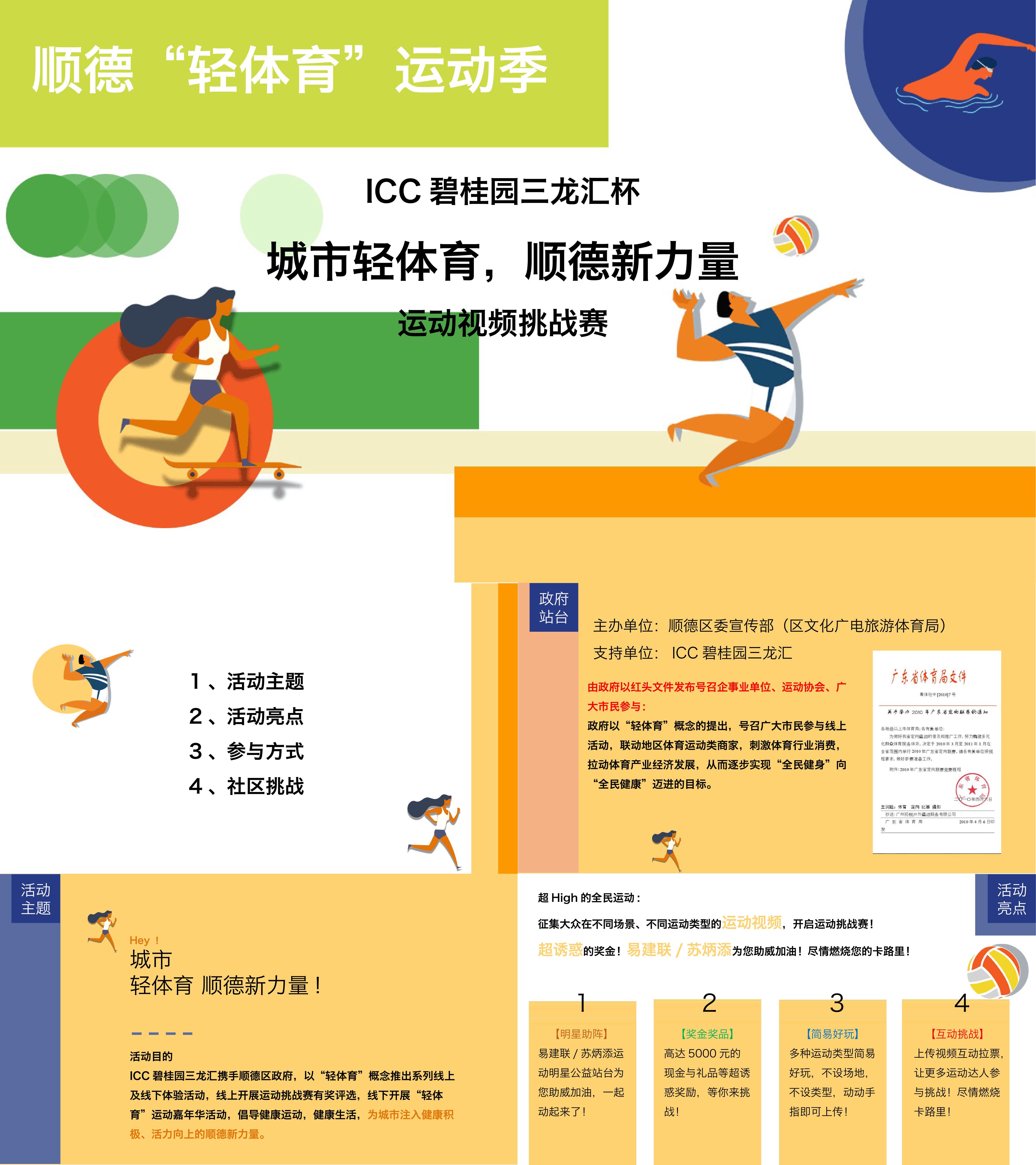 地产项目ICC碧桂园三龙汇运动视频挑战杯线上视频挑战赛