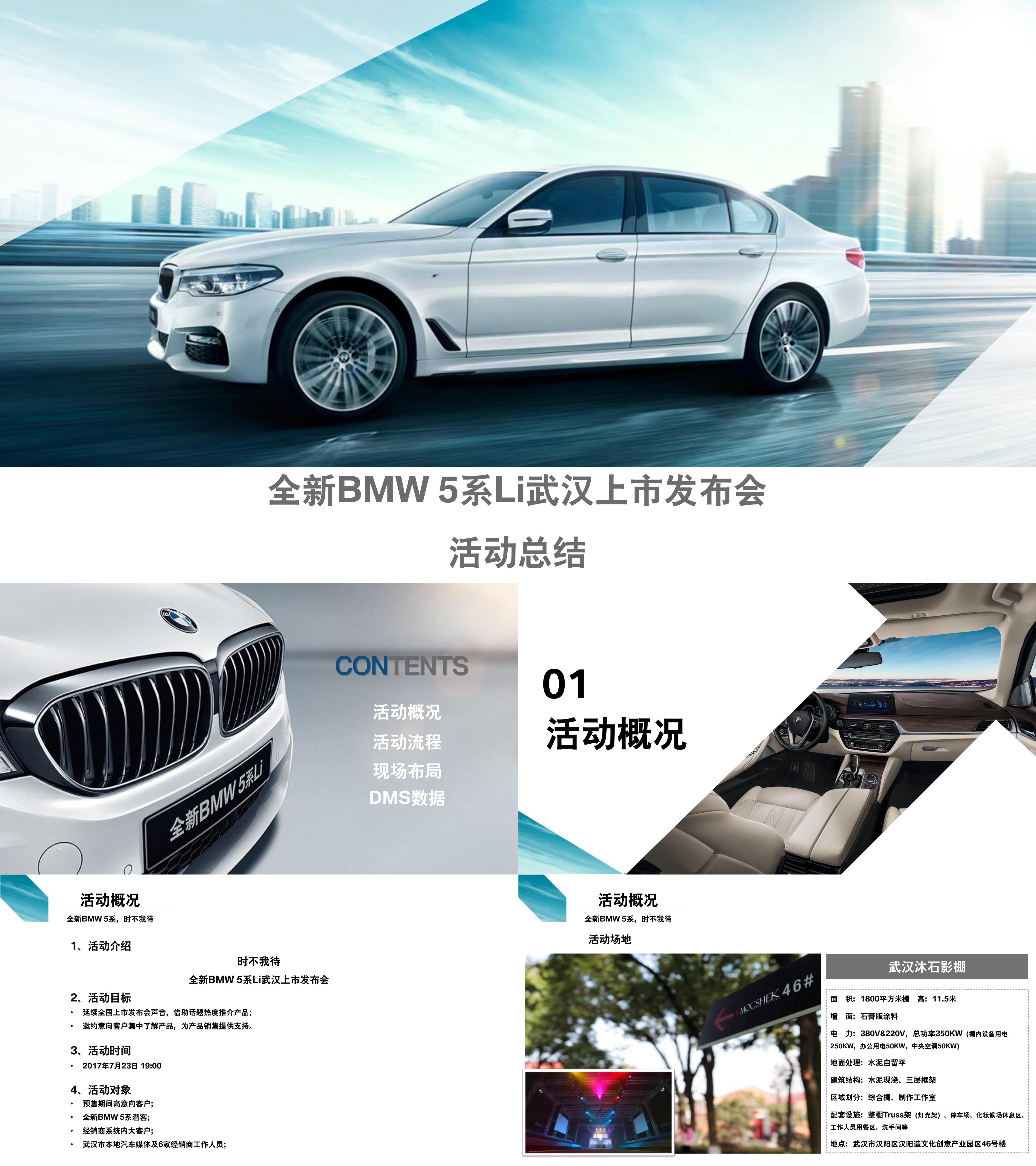 全新BMW 5系Li武汉上市发布会活动总结