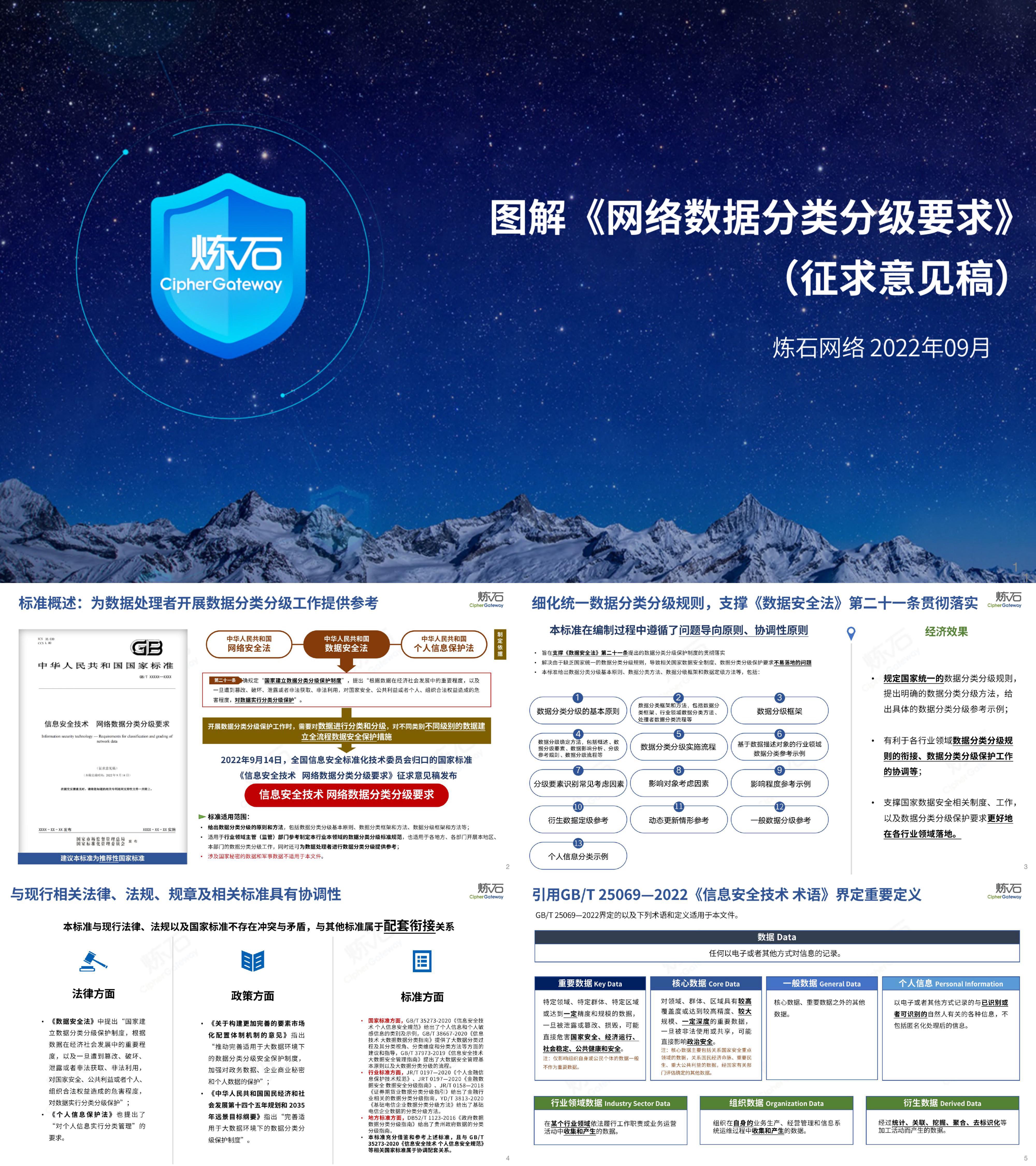 炼石图解网络数据分类分级要求征求意见稿