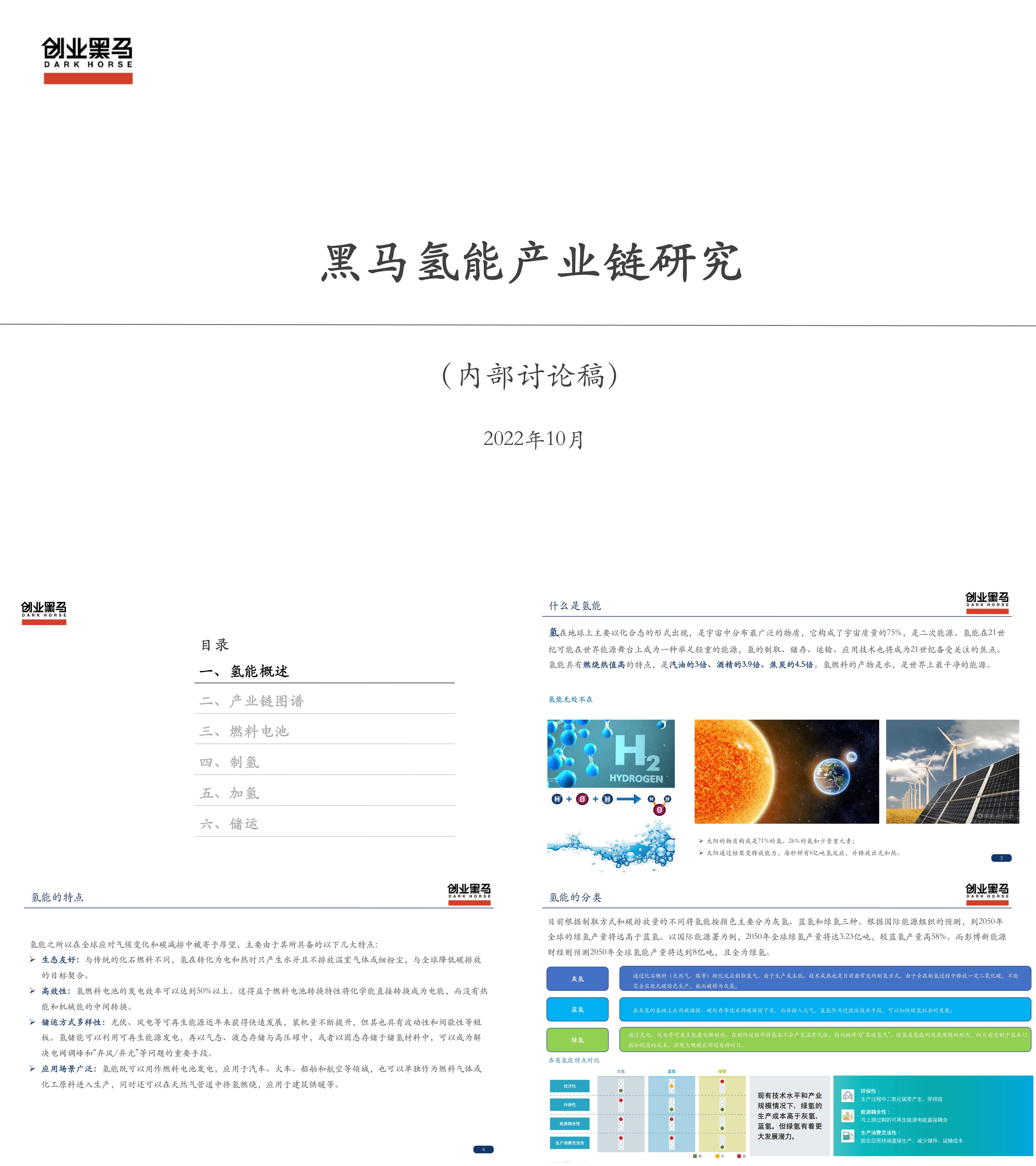 黑马氢能产业链研究纯产业链V2报告