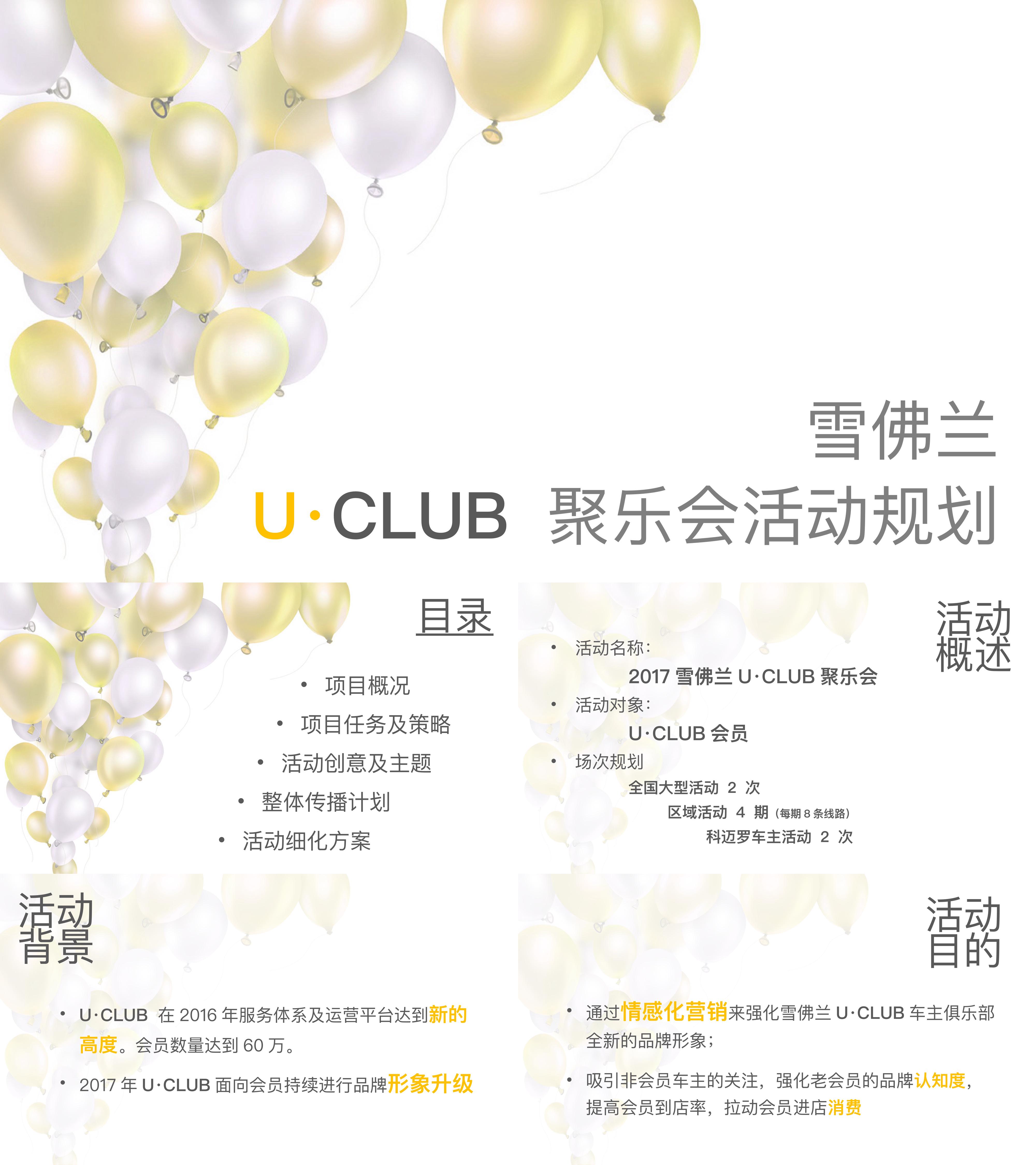 汽车雪佛兰UCLUB聚乐会活动规划案