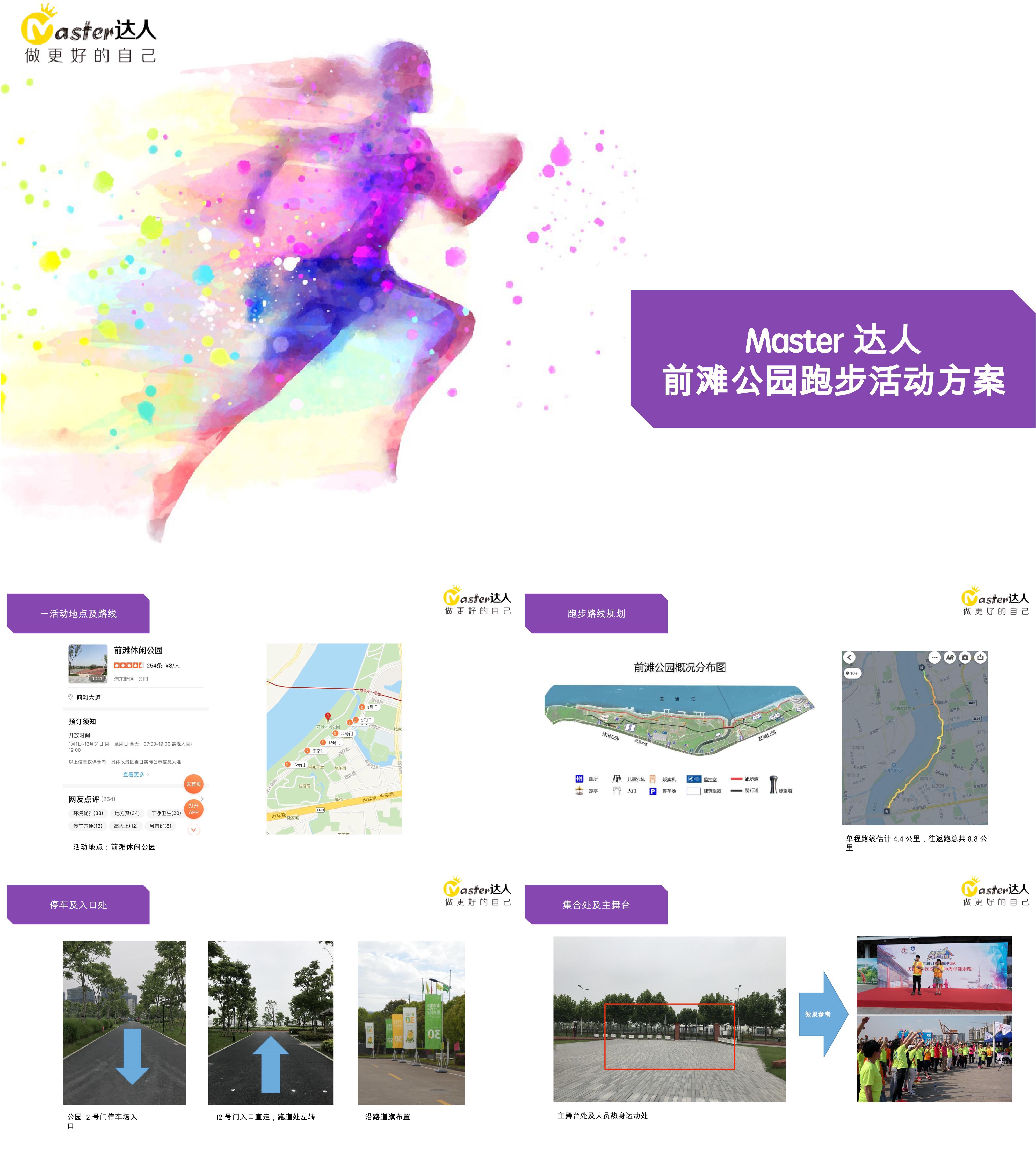 Master达人前滩健康跑活动规划方案