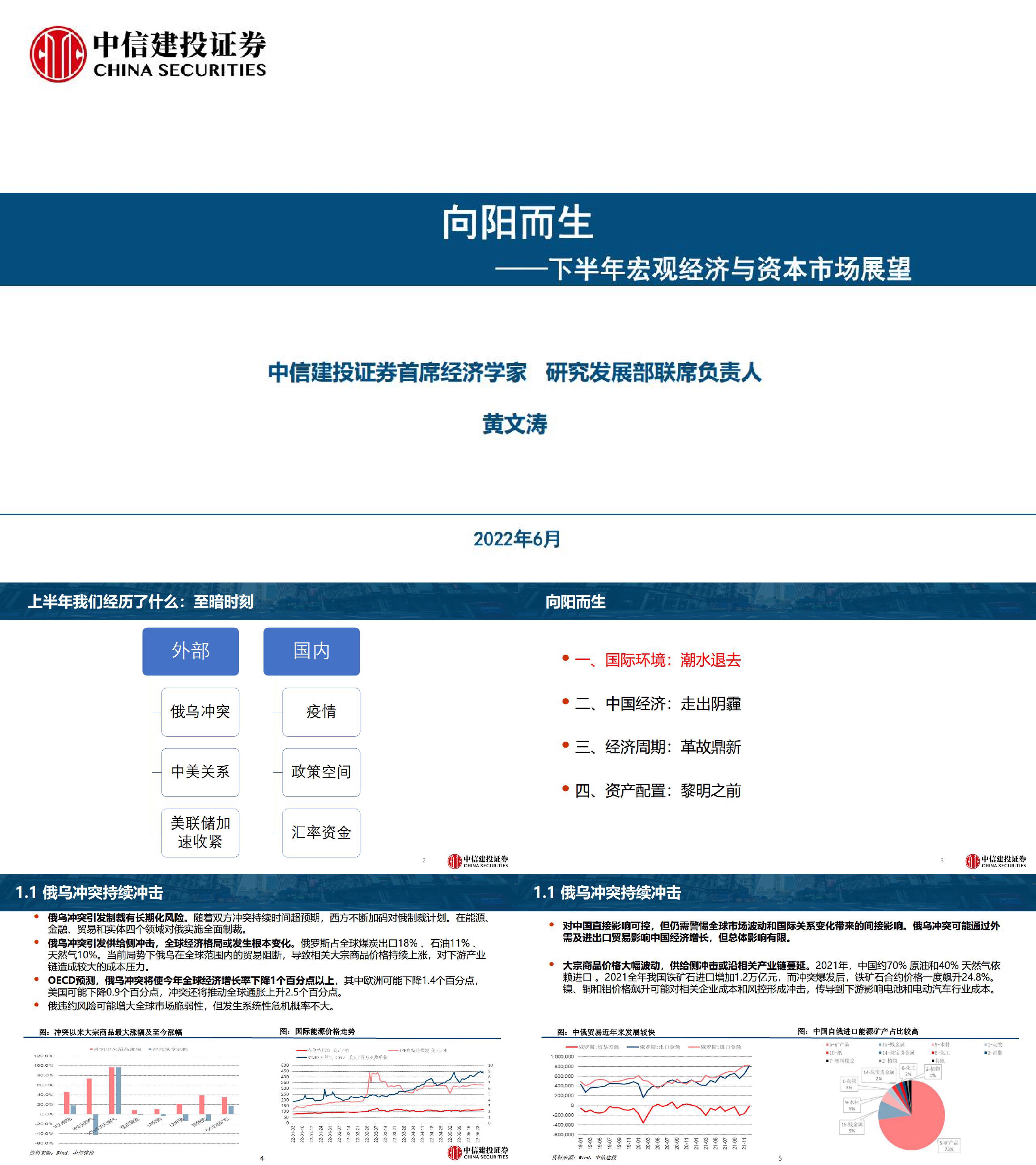下半年宏观经济与资本市场展望向阳而生中信建投