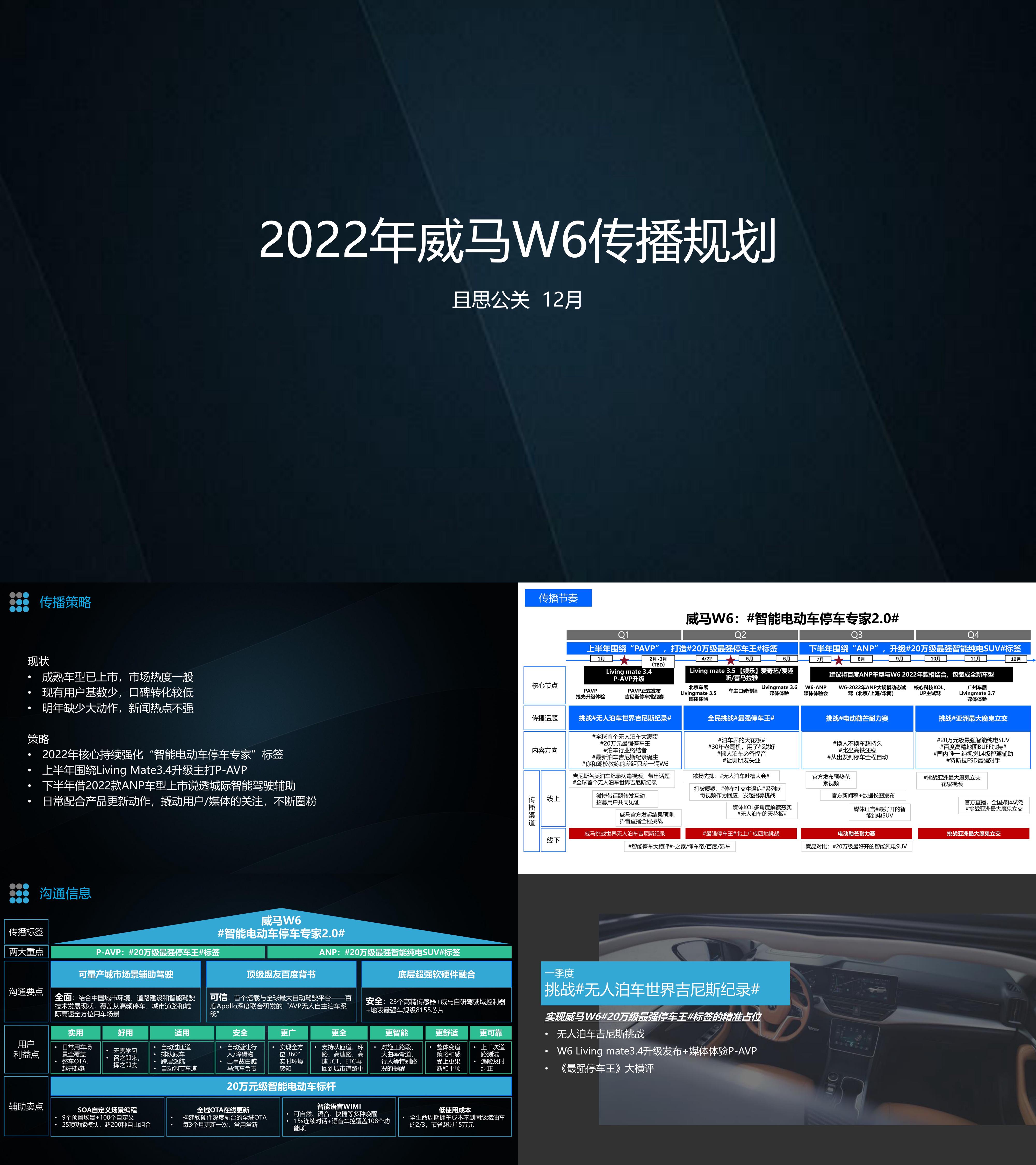 2022年威马汽车W6传播规划方案