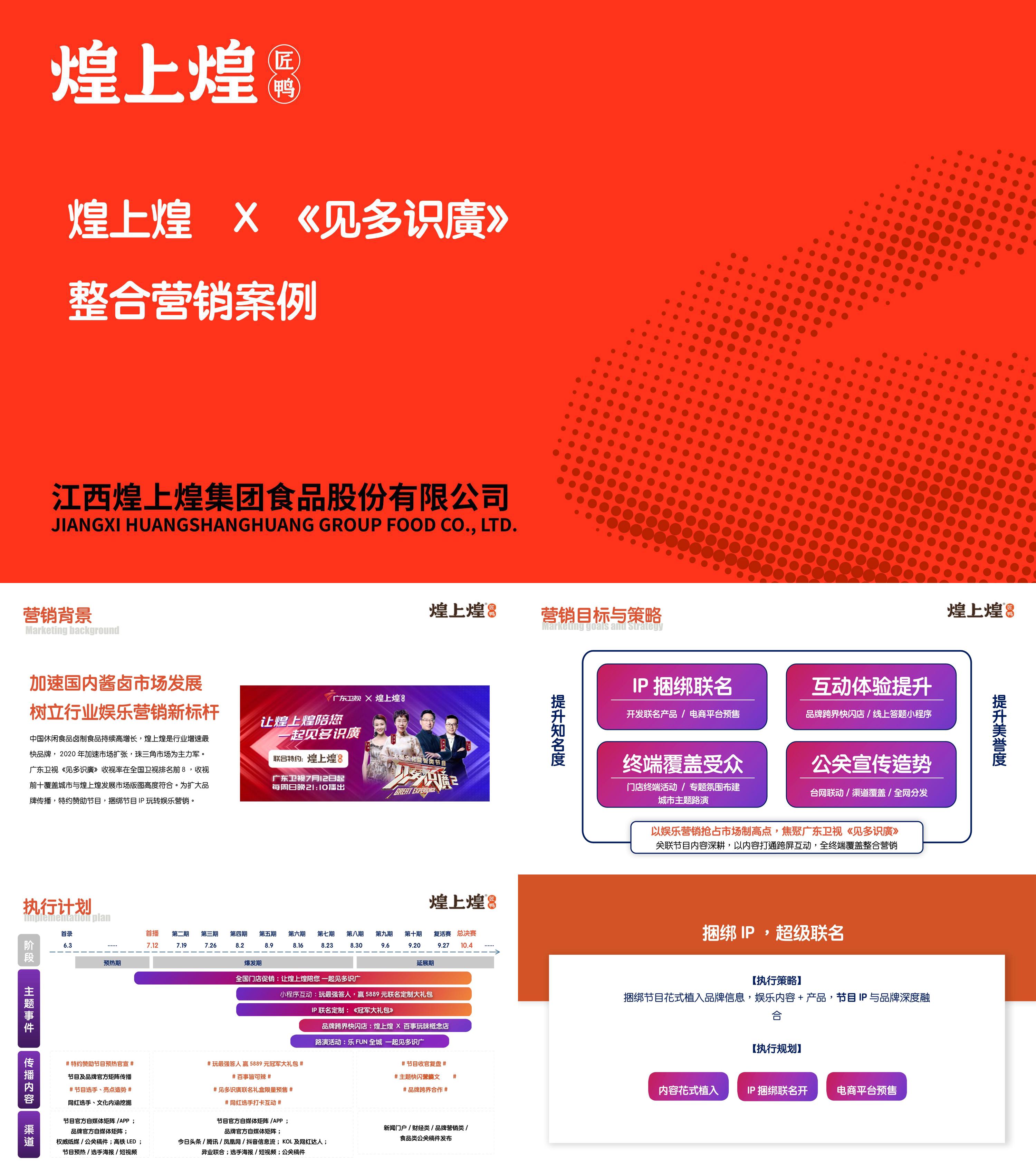 结案报告煌上煌X《见多识廣》整合营销案例