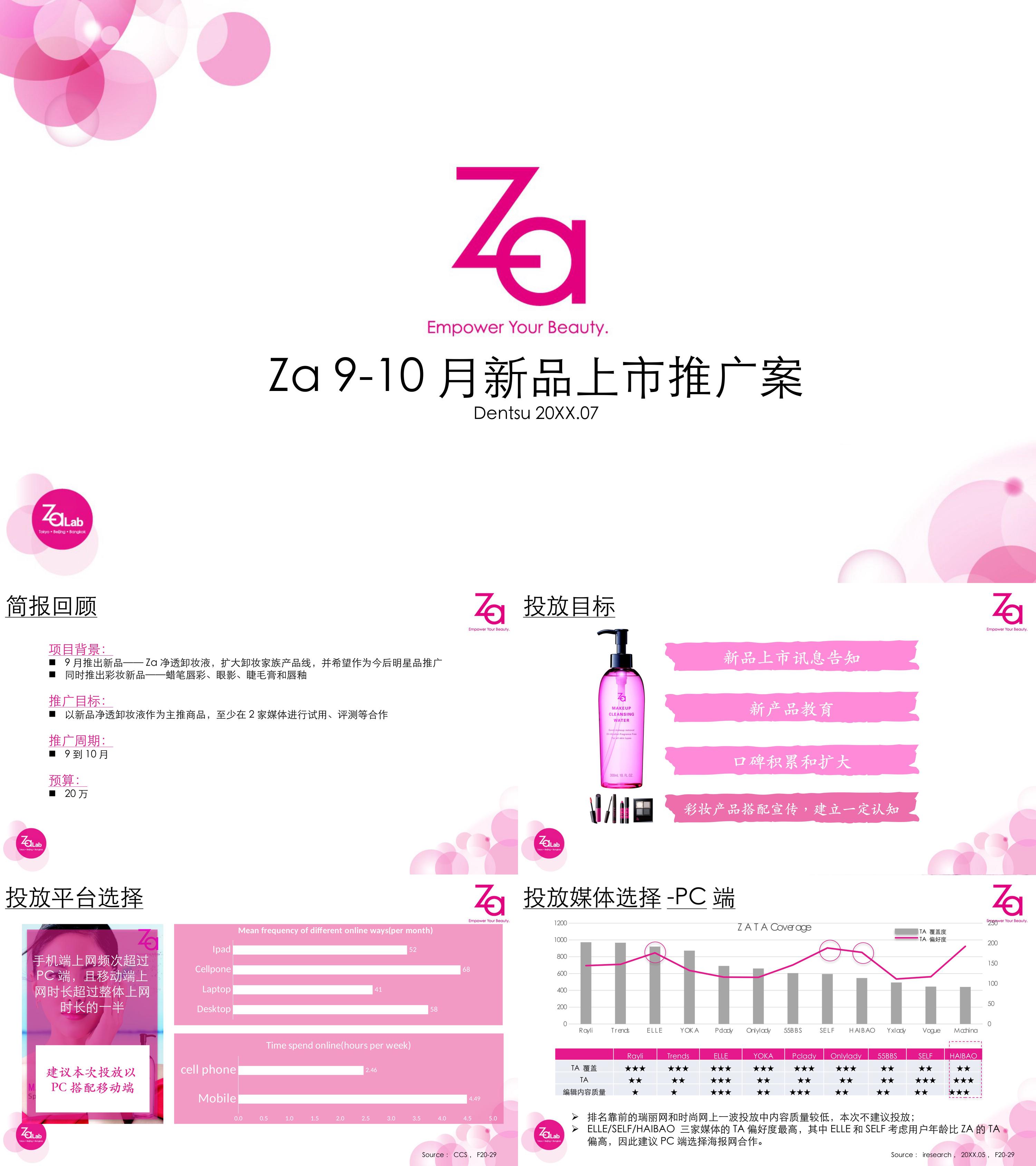 ZA 910月新品女垂投放方案