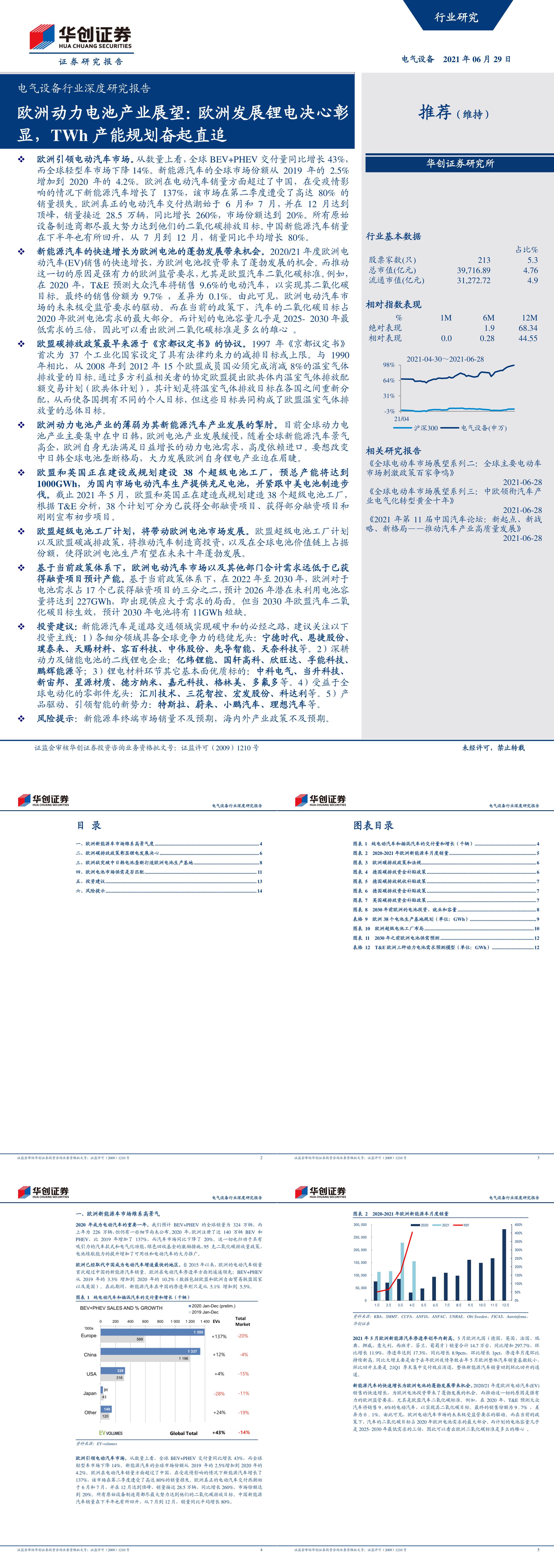 电气设备行业深度研究报告欧洲动力电池产业展望欧洲发展锂电决心