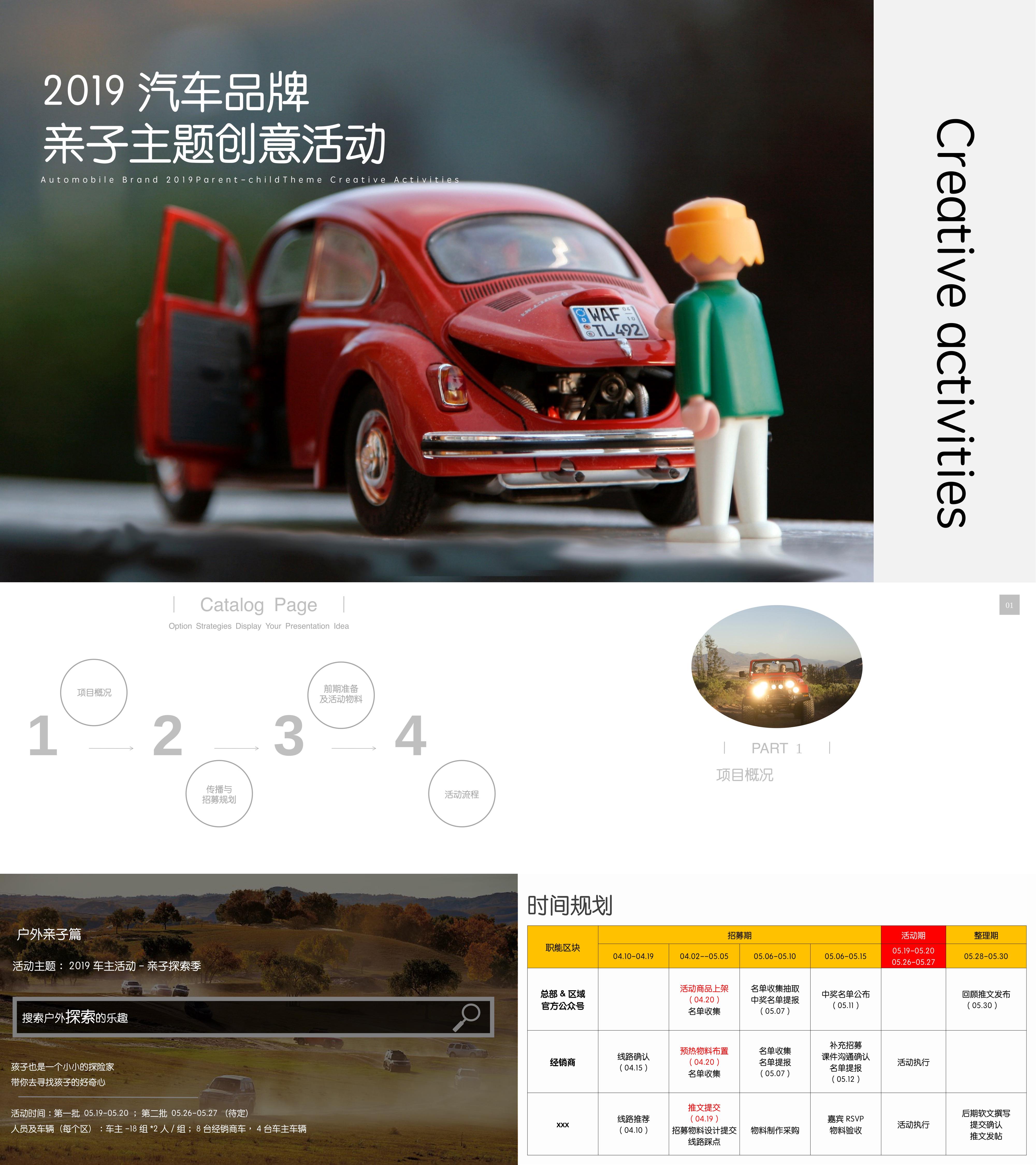 2019汽车品牌亲子主题创意活动策划方案