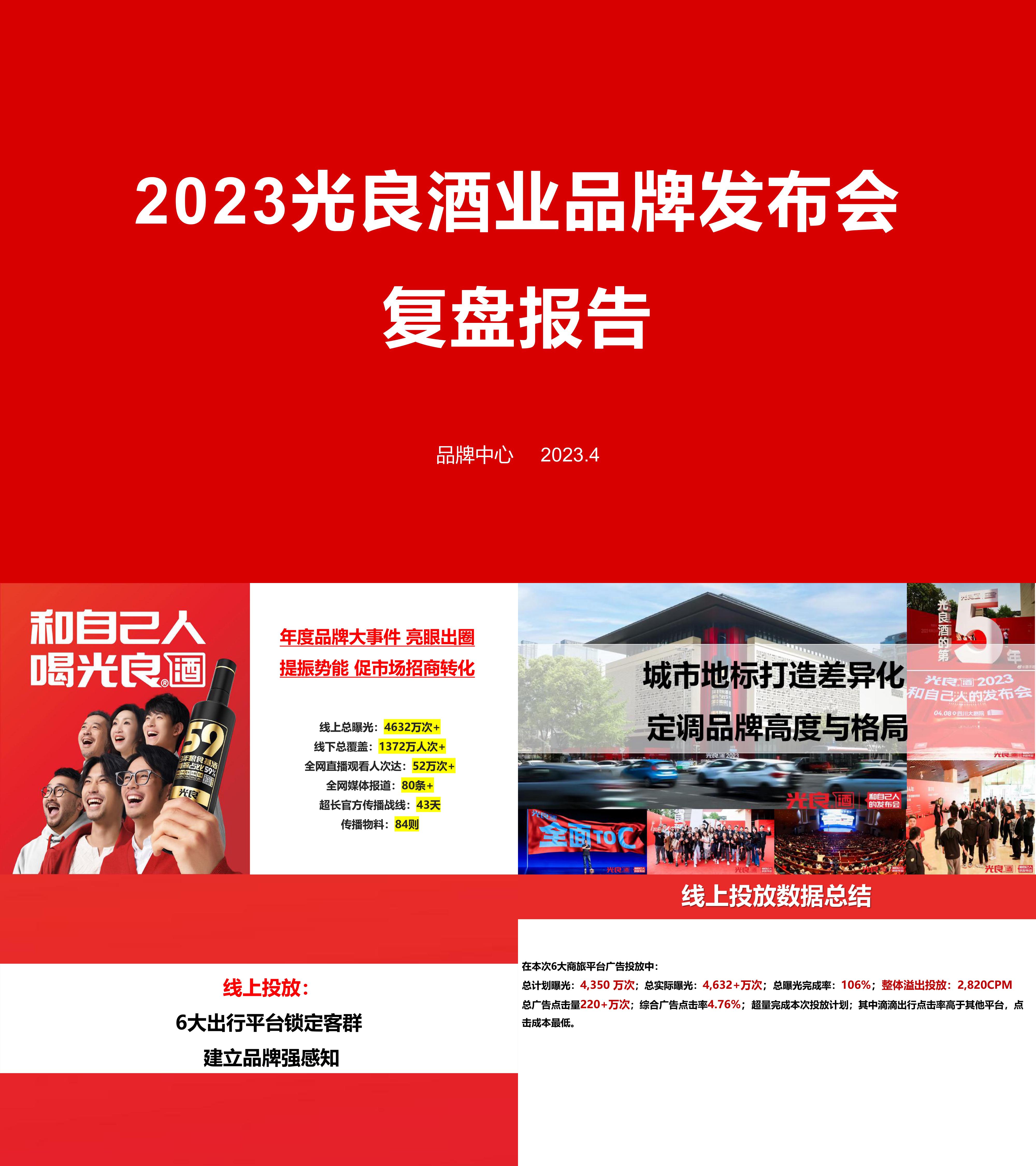 2023光良酒业白酒品牌发布会报告