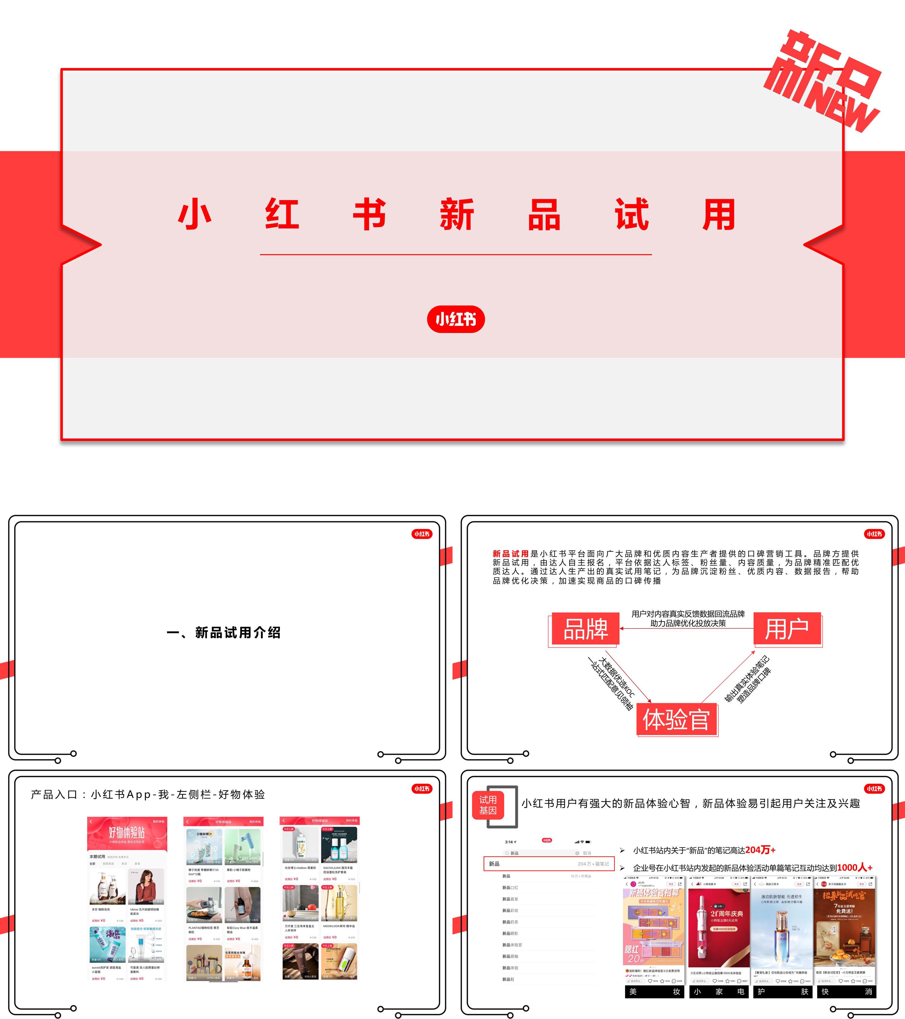 小红书新品试用策划案