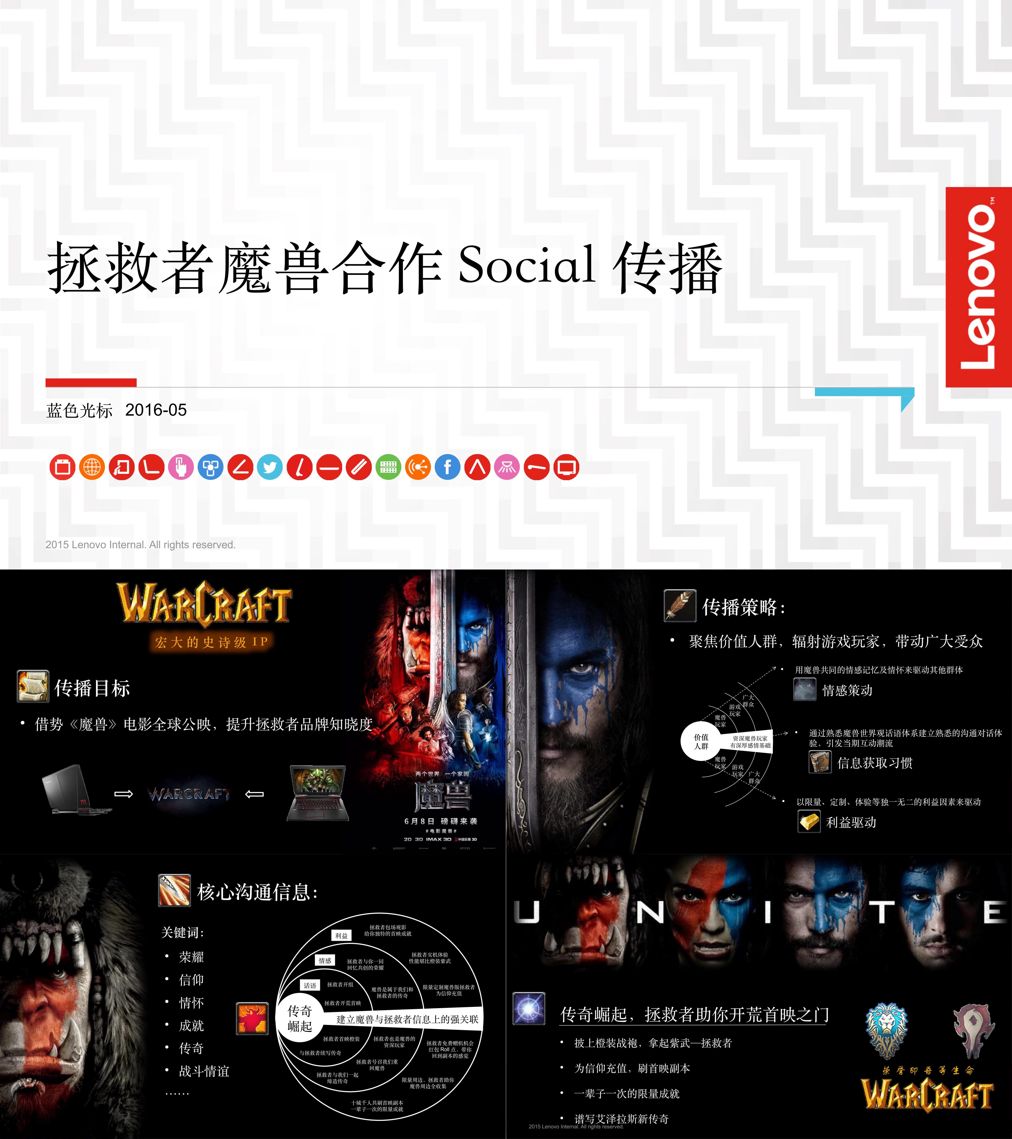 拯救者魔兽合作Social传播方案