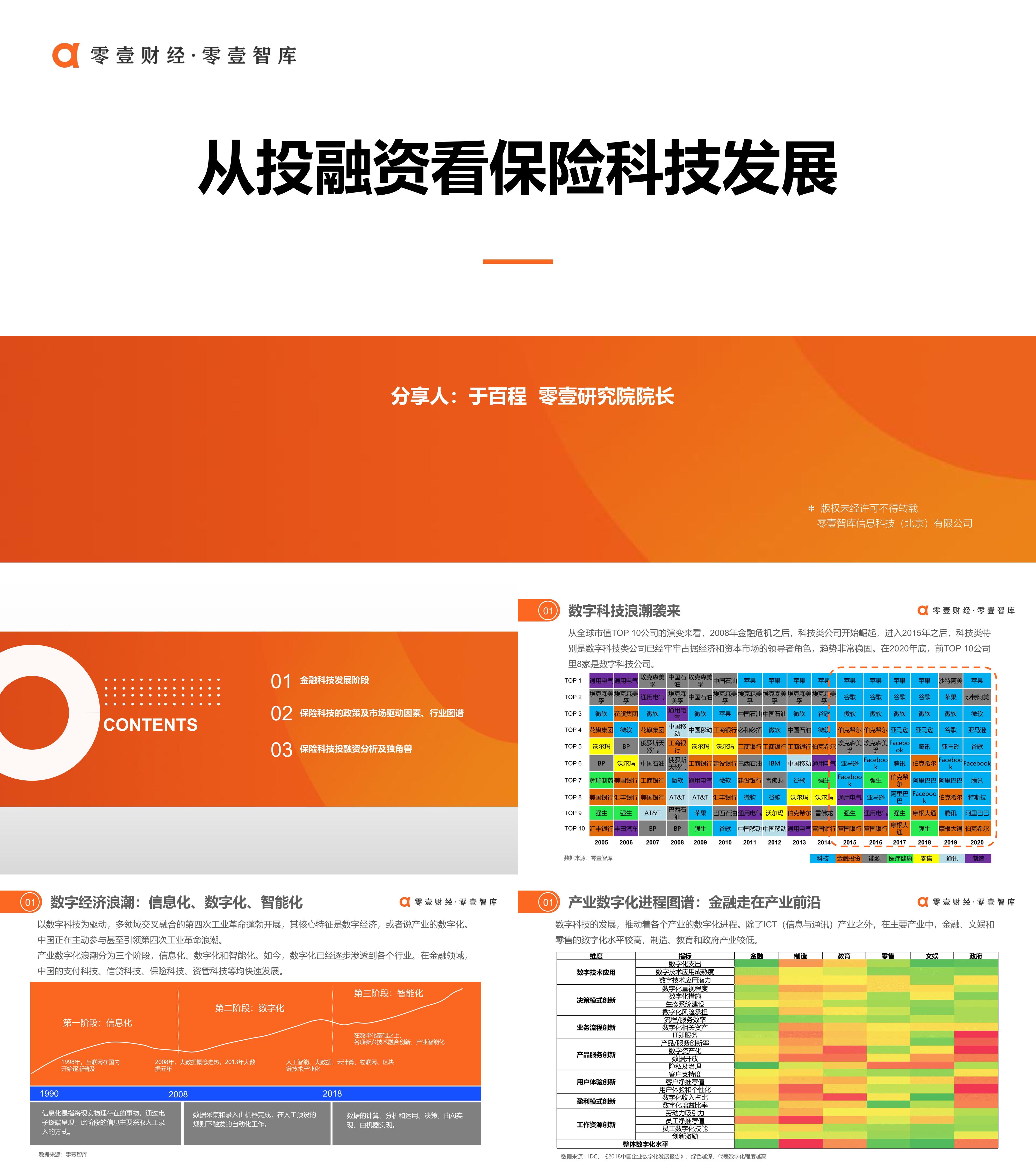 零壹智库从投融资看保险科技发展