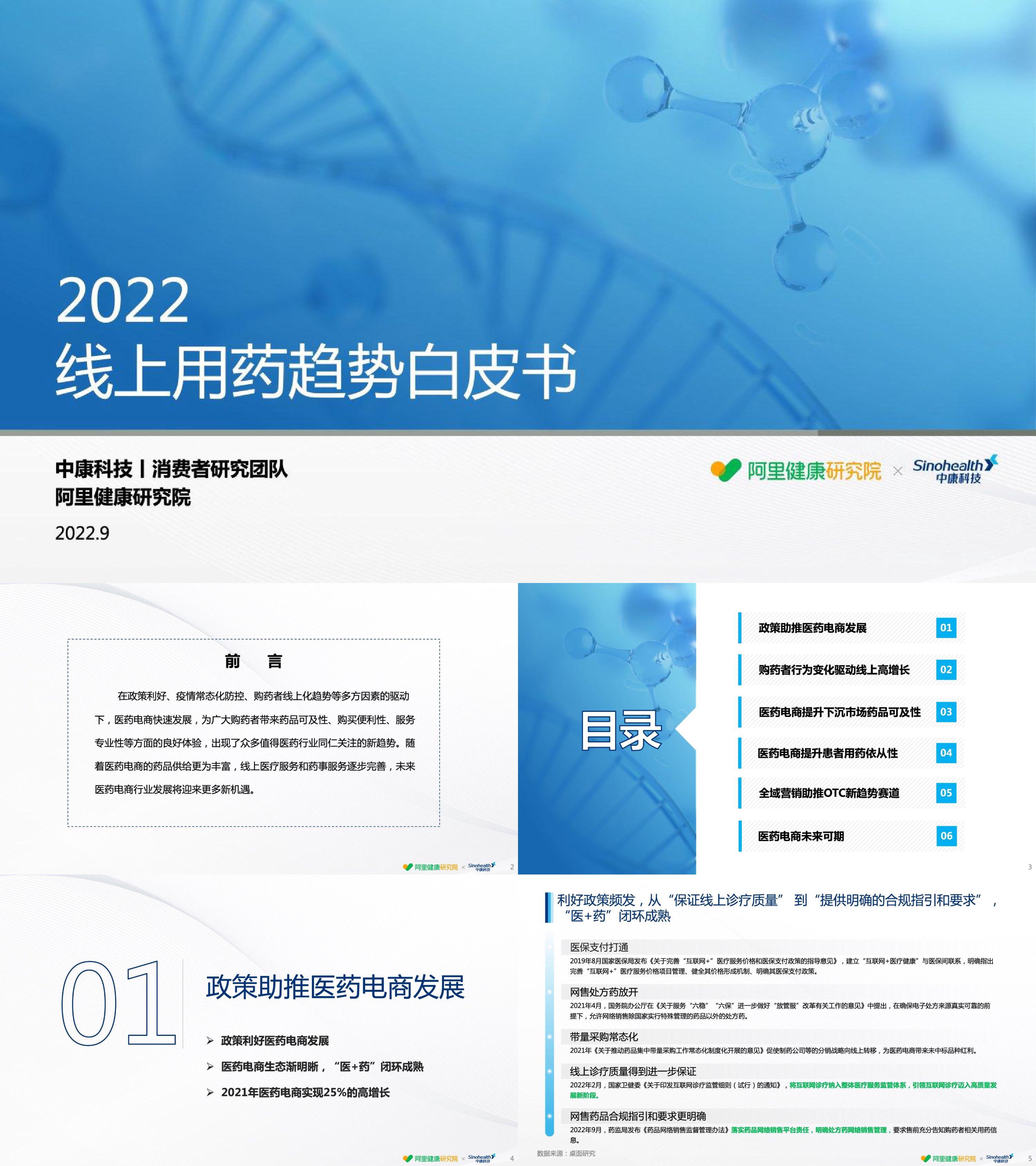 线上用药趋势白皮书阿里健康x中康科技报告