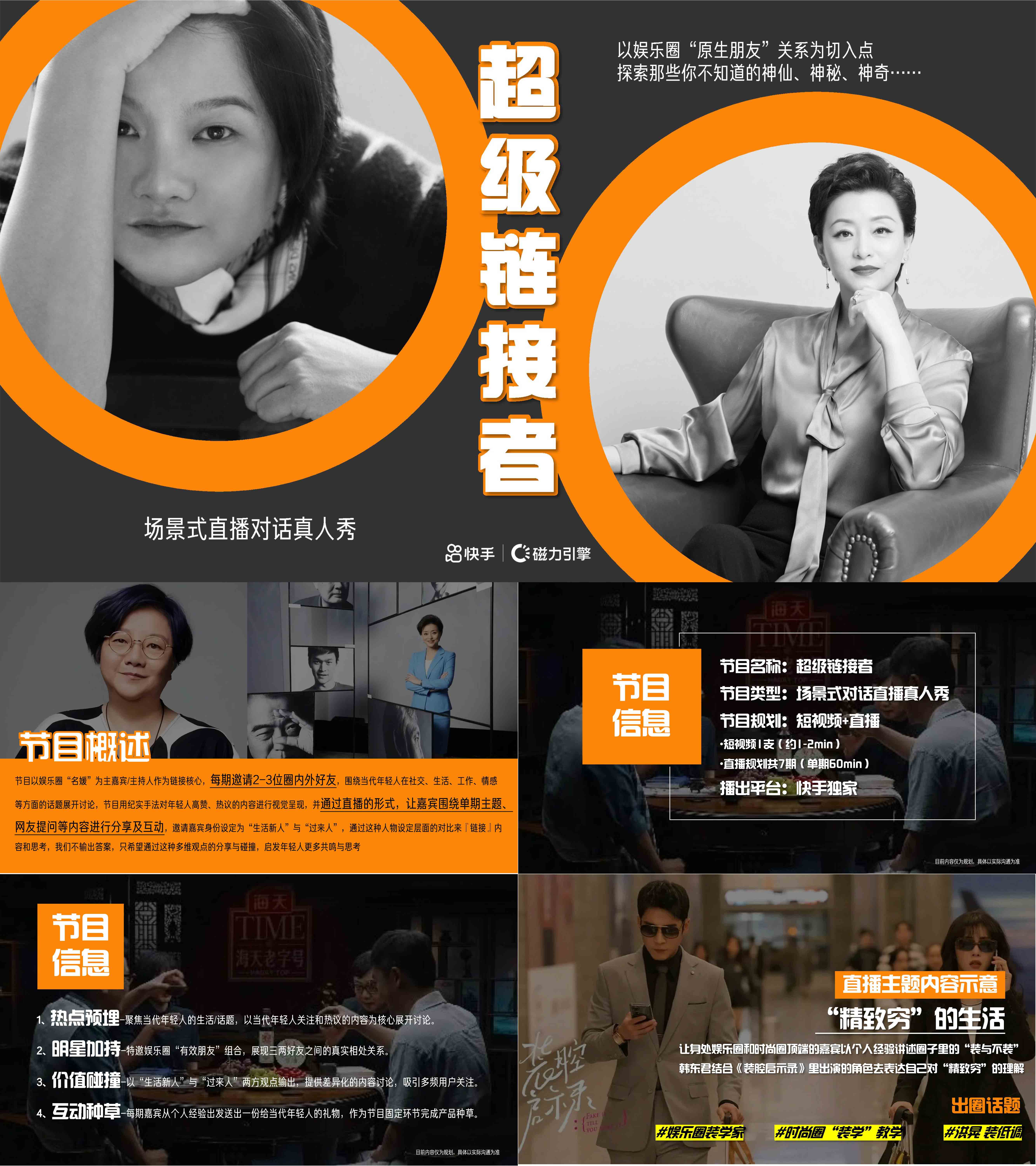 快手直播对话真人秀超级链接者招商方案