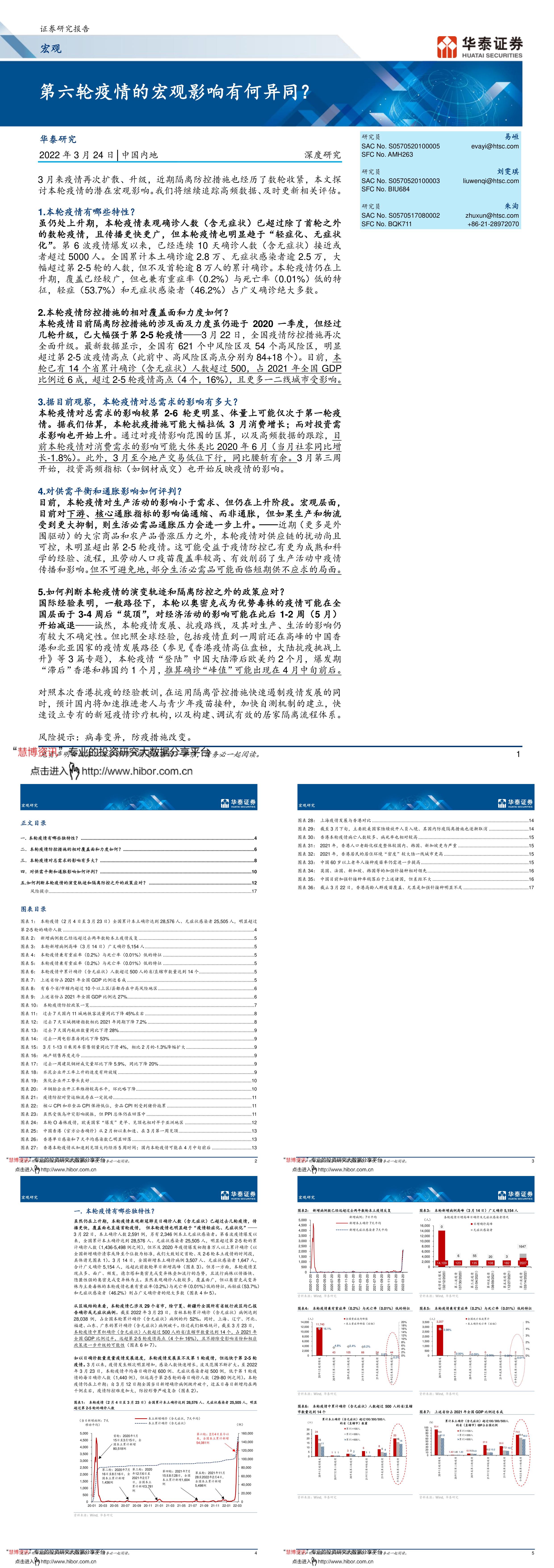 宏观深度研究第六轮疫情的宏观影响有何异同华泰证券报告