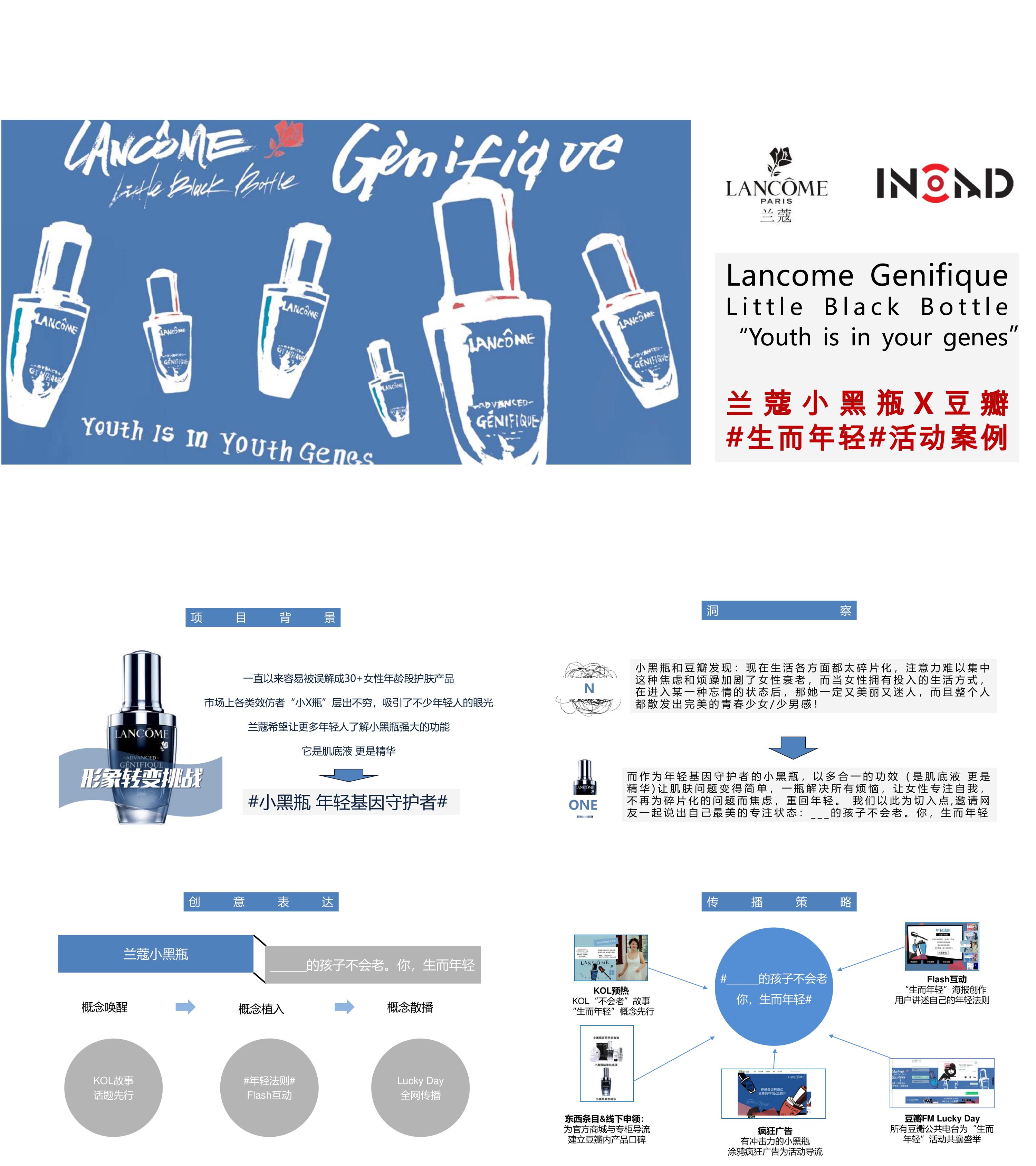 兰蔻小黑瓶生而年轻活动策划案例