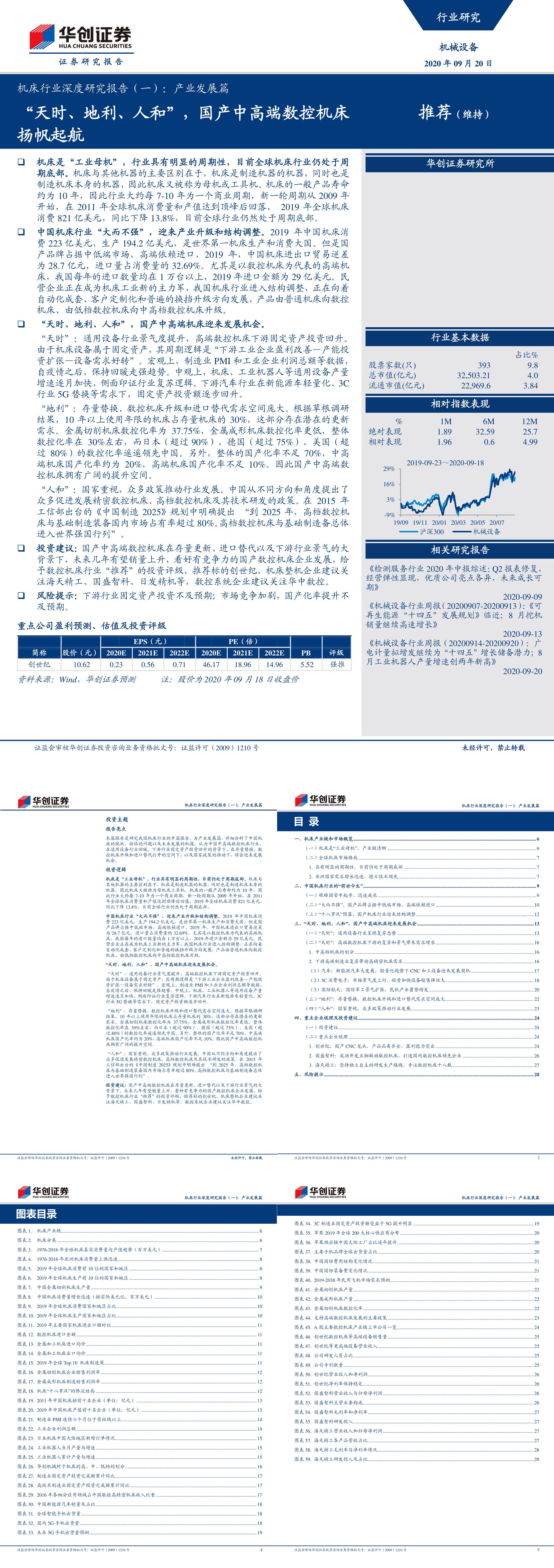 机床行业深度研究报告一产业发展篇天时地利人和国产中高端