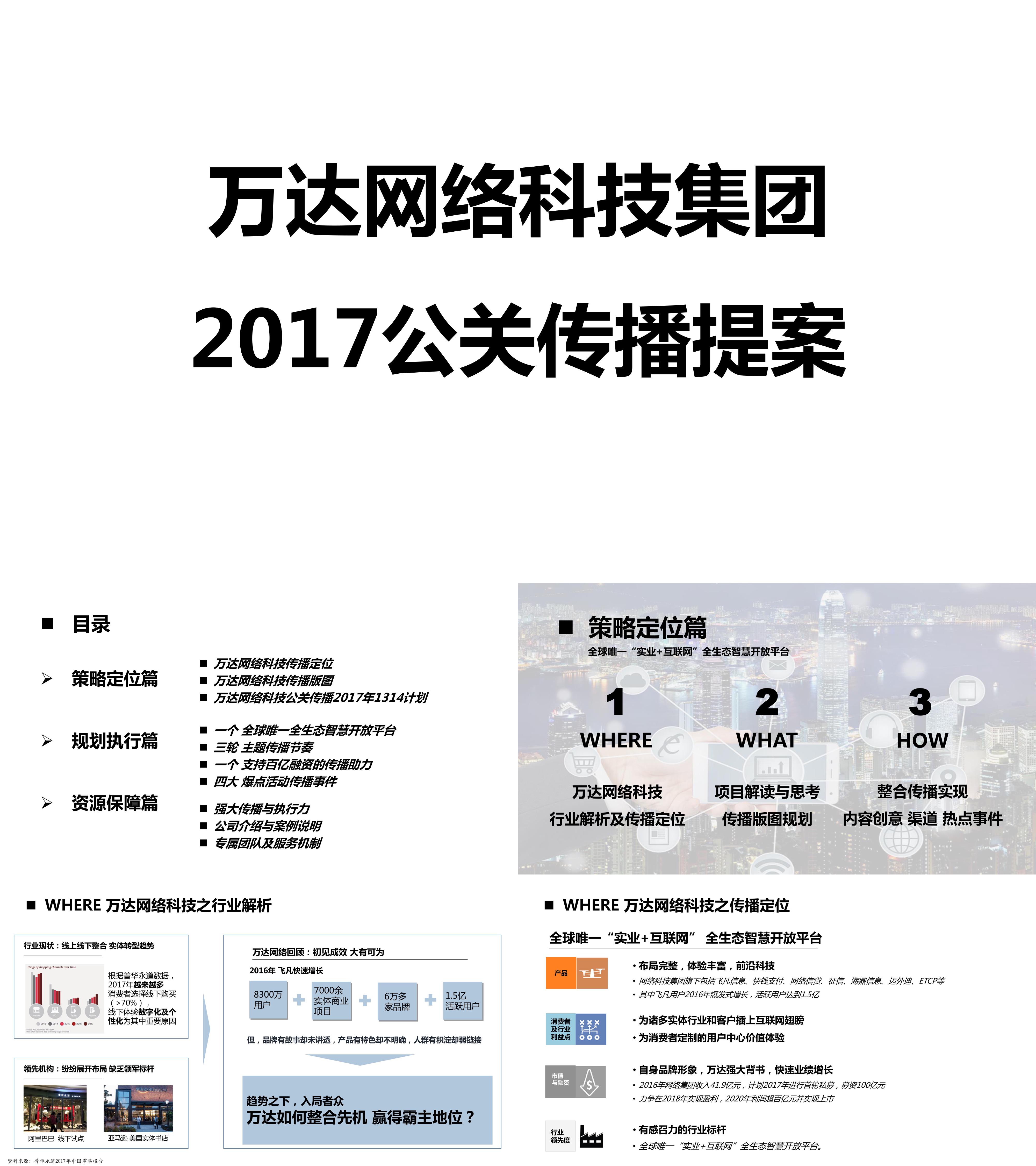 万达网络科技集团公关传播方案传智天际