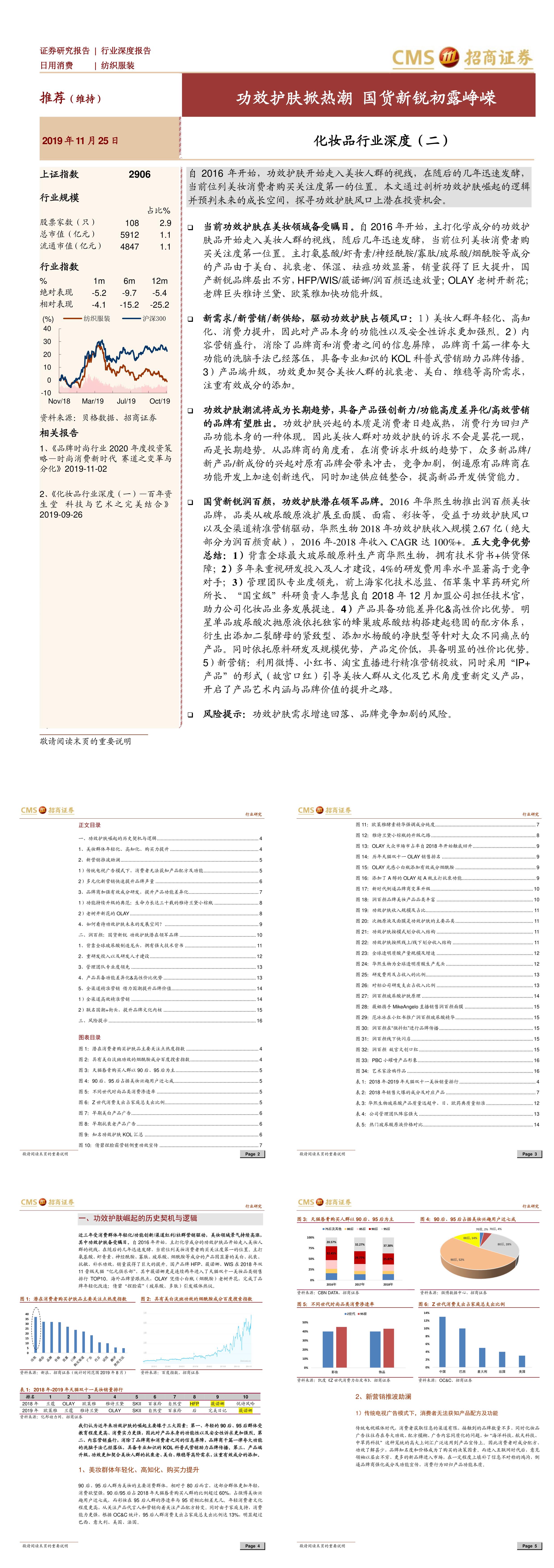 化妆品行业深度二功效护肤掀热潮国货新锐初露峥嵘