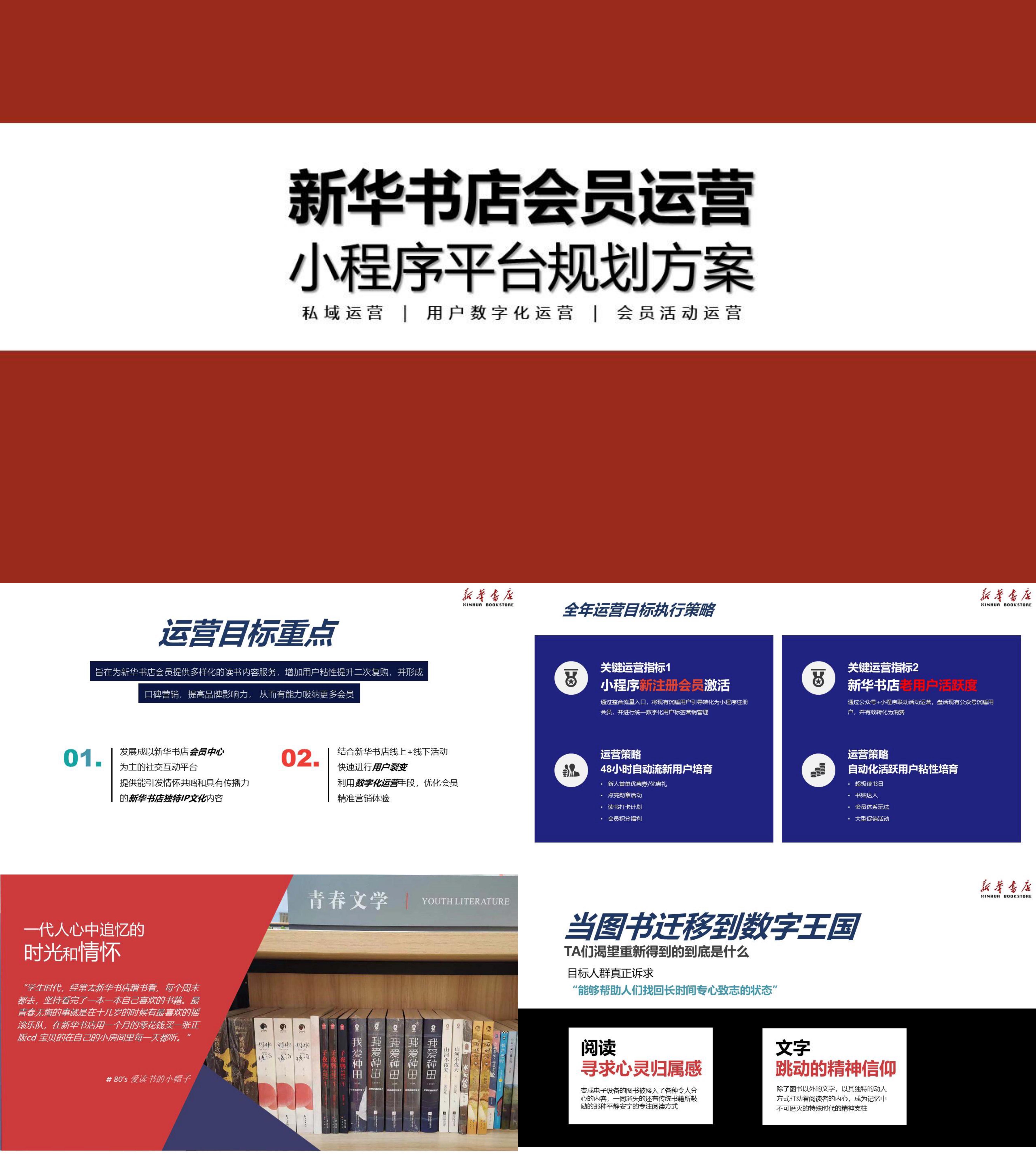 新华书店会员运营及小程序平台规划方案