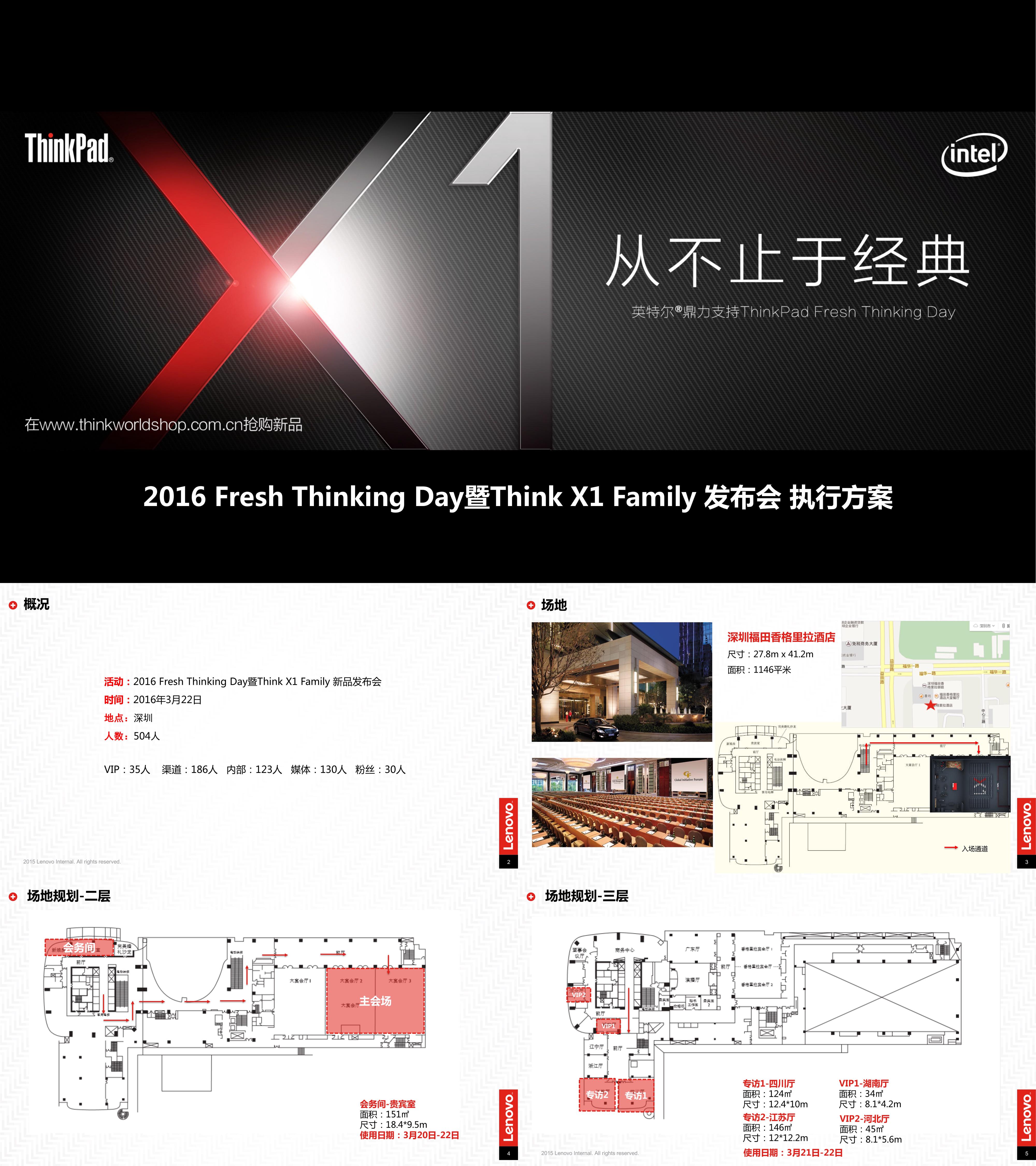 联想电脑电子产品ThinkPad新品发布会活动执行方案