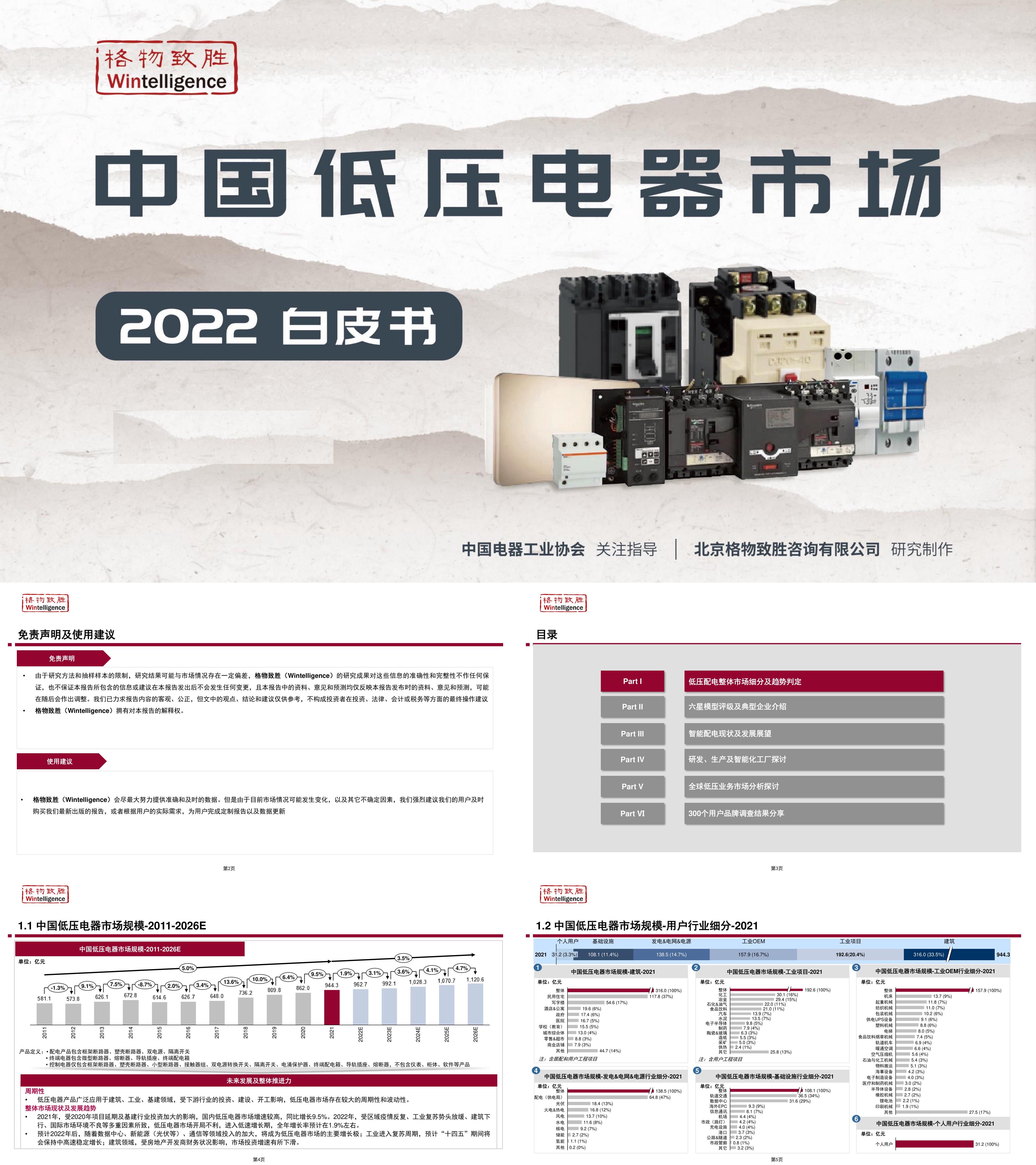 格物致胜中国低压电器市场白皮书报告