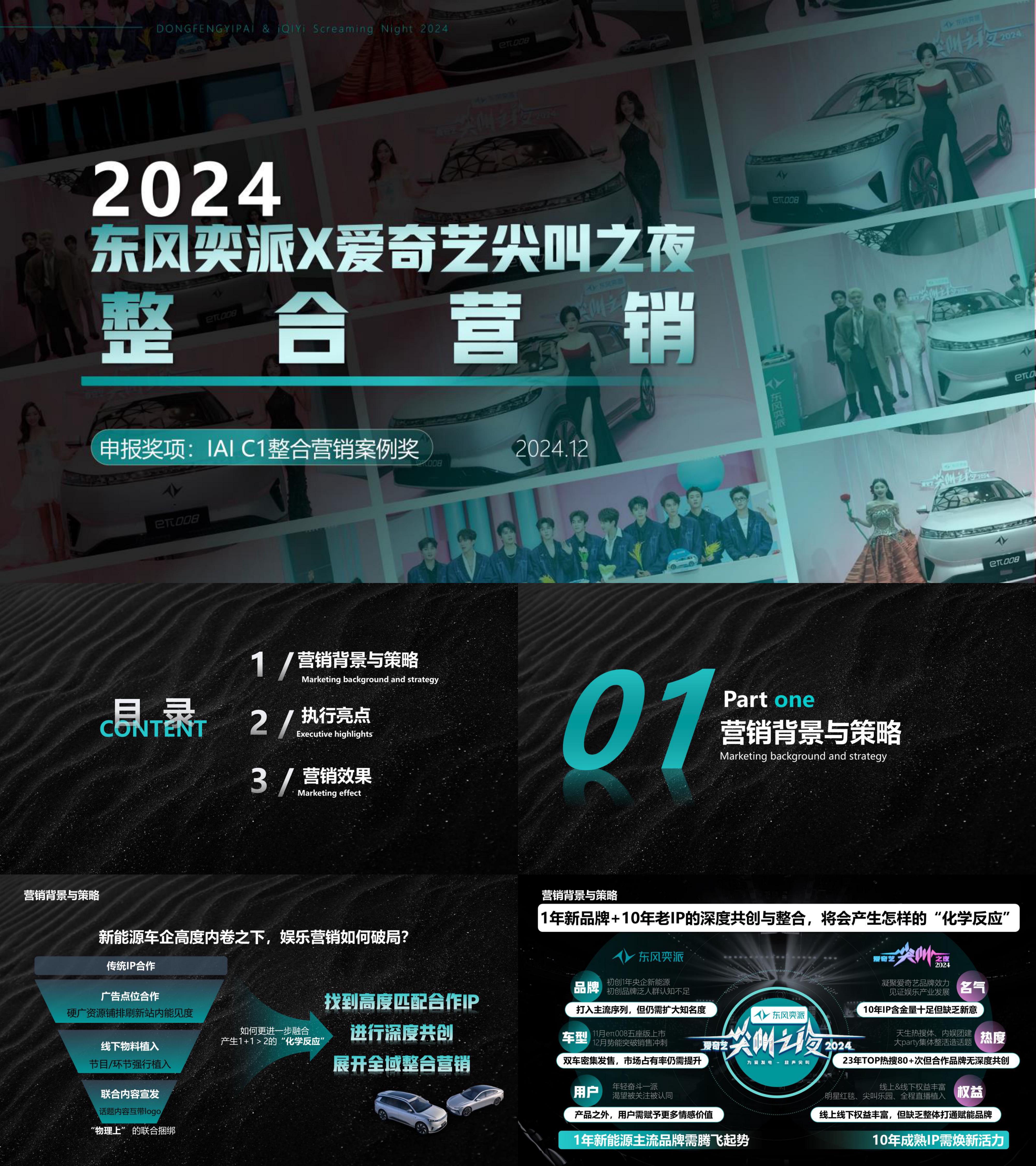 2024东风汽车爱奇艺尖叫之夜整合营销方案