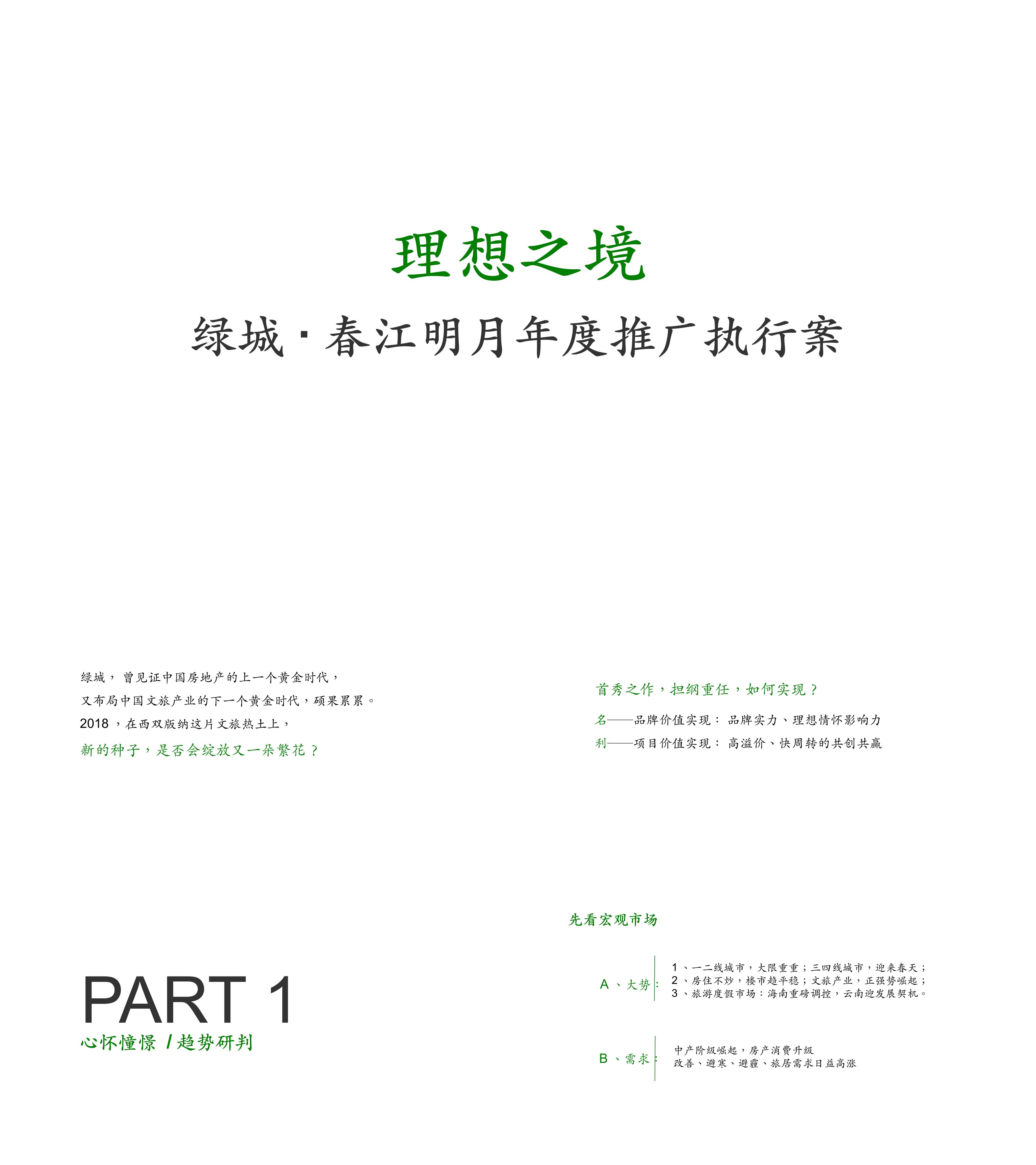 地产西双版纳绿城春江明月年度整合推广执行案