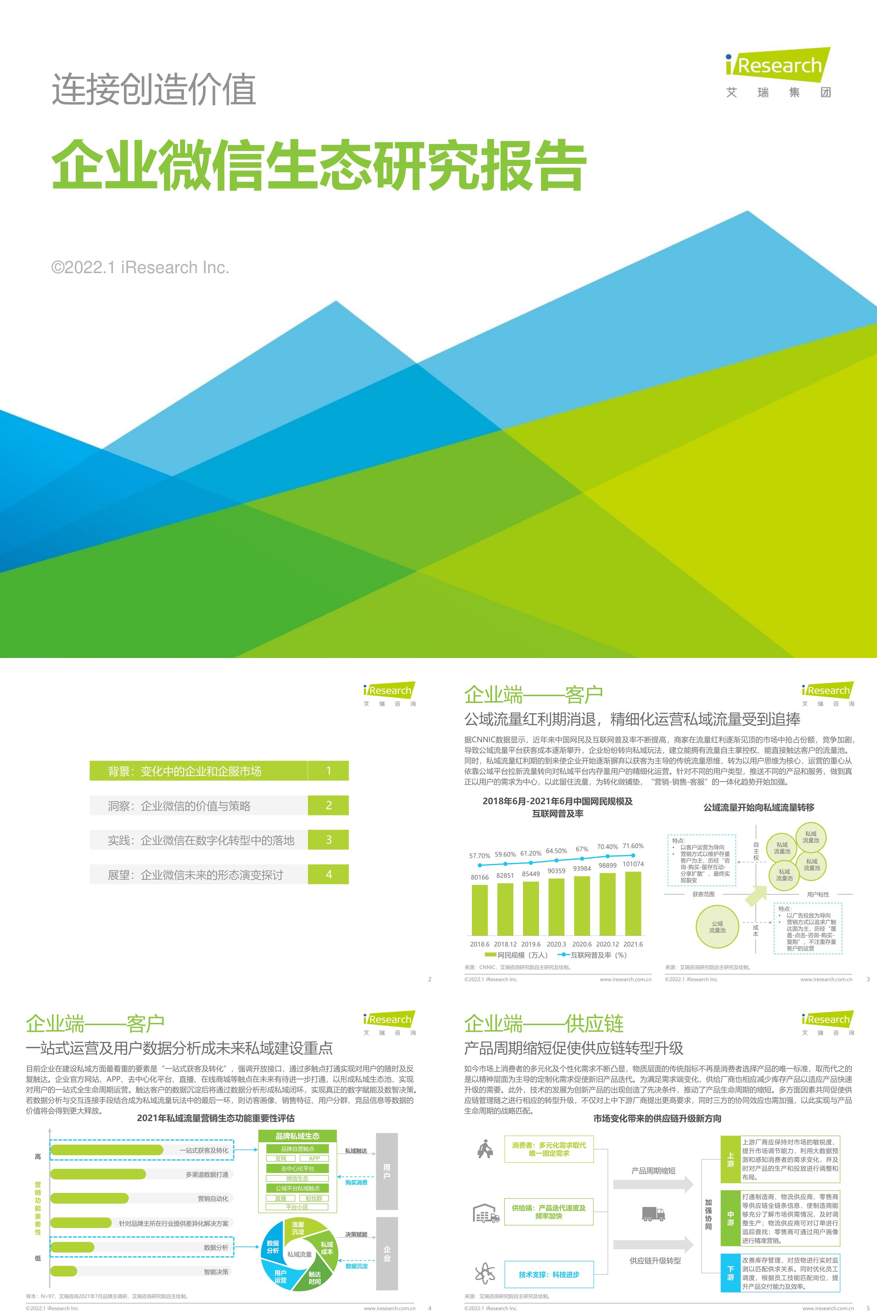 艾瑞咨询2022年企业微信生态研究报告