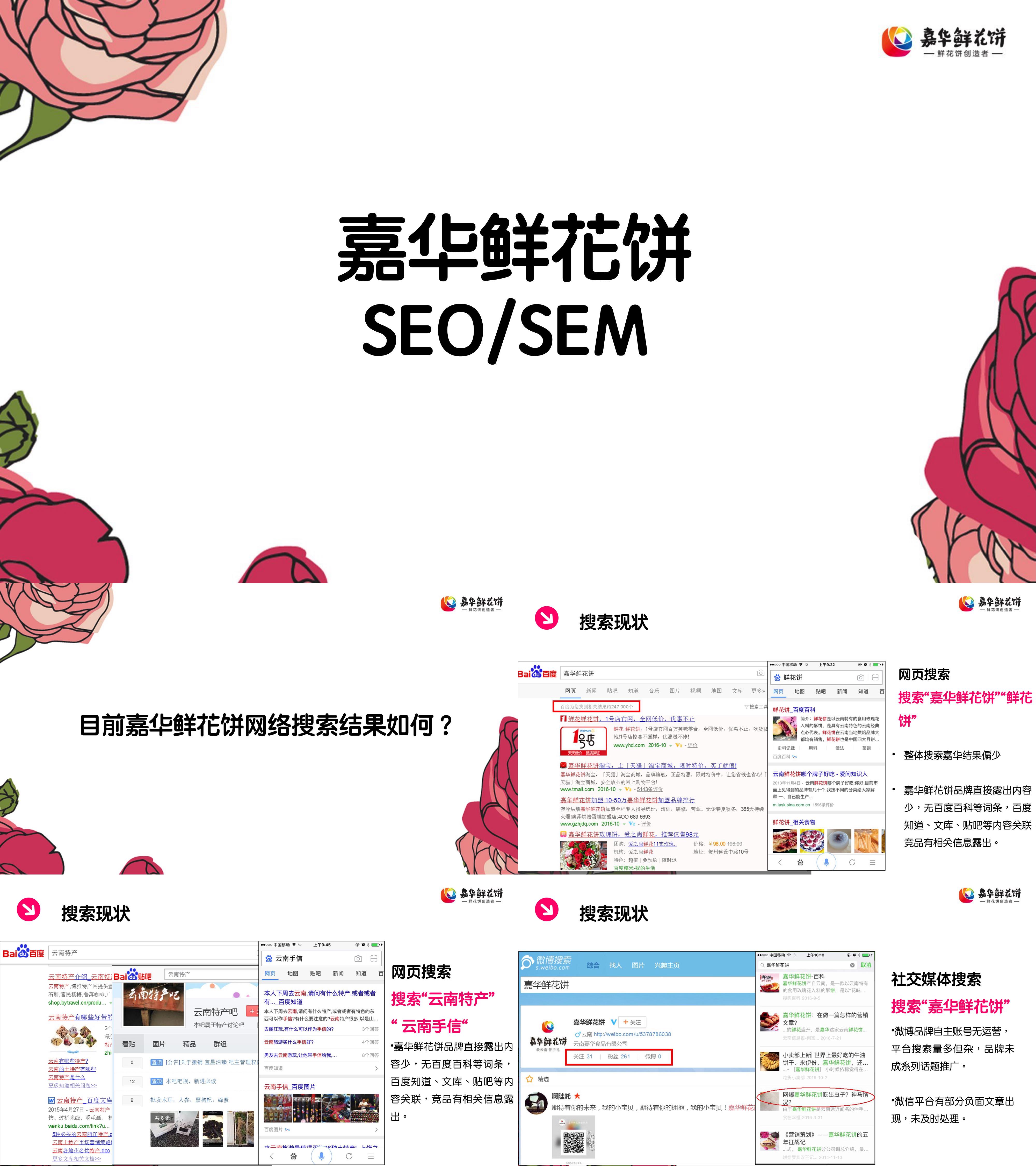 嘉华鲜花饼SEO SEM规划