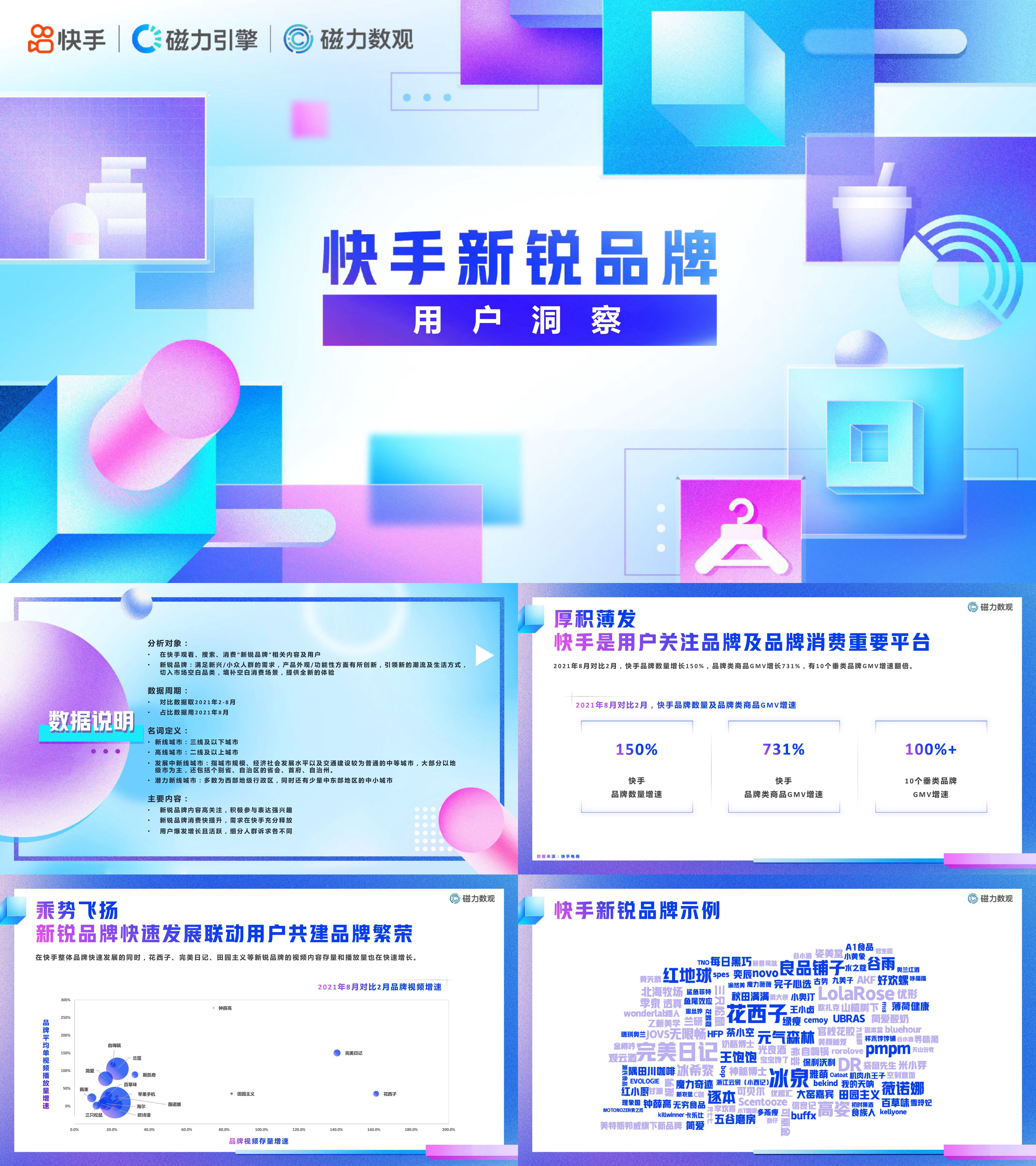 2021快手新锐品牌用户洞察报告磁力引擎