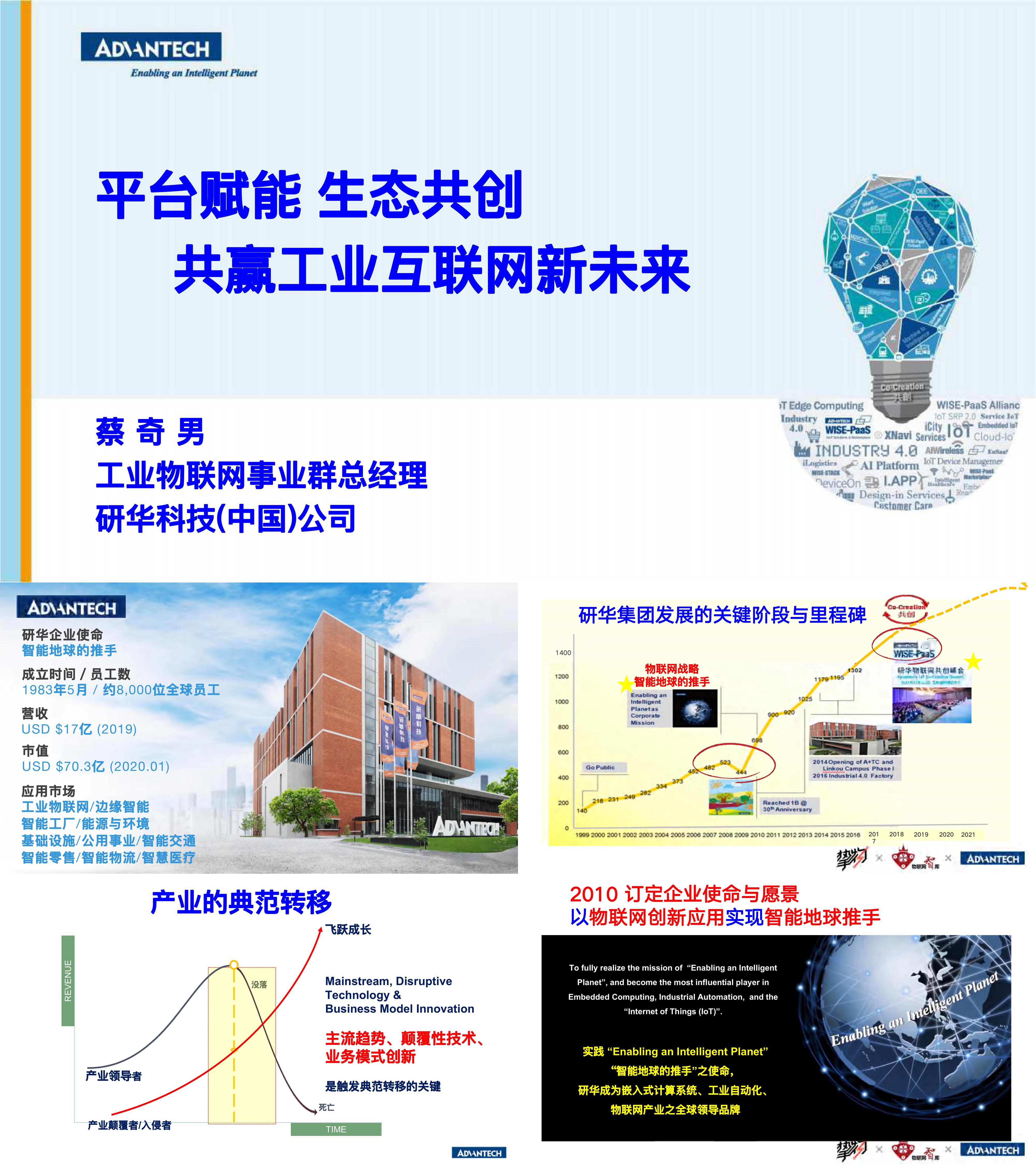 平台赋能生态共创共赢工业互联网新未来研华科技